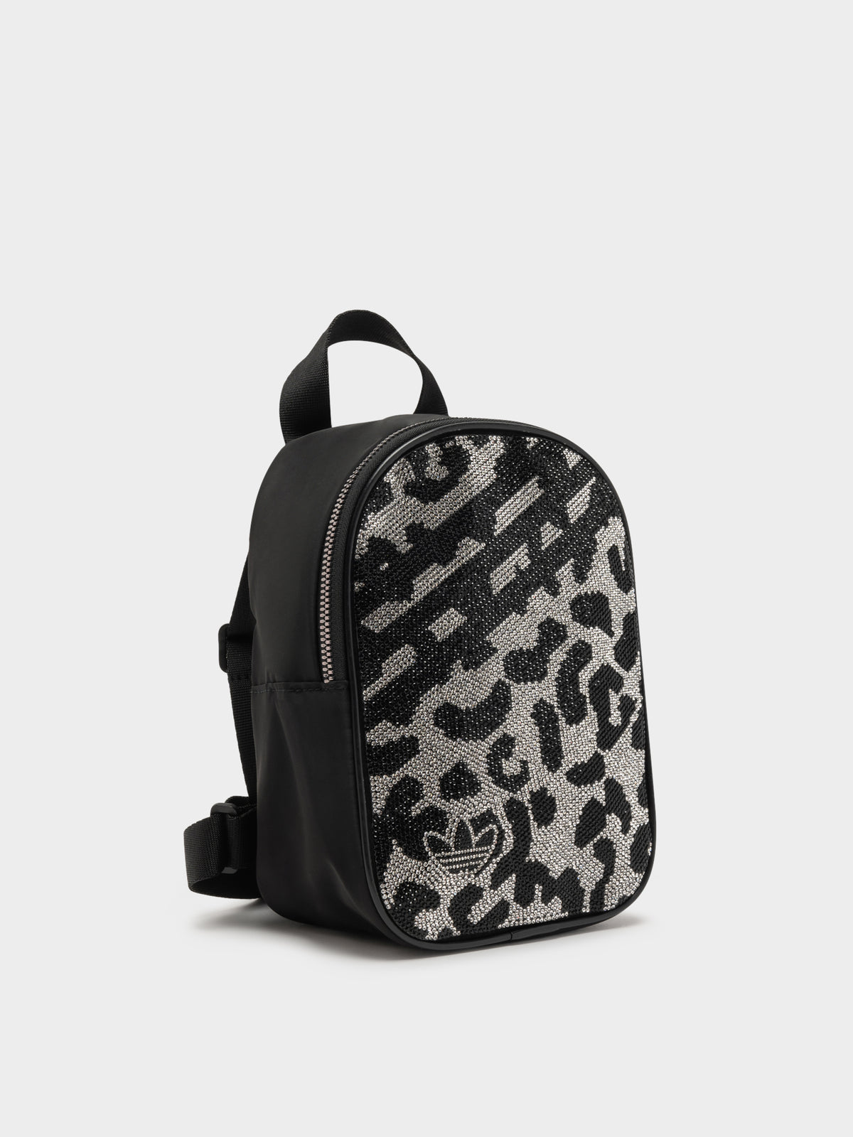 Mini Backpack in Silver &amp; Black