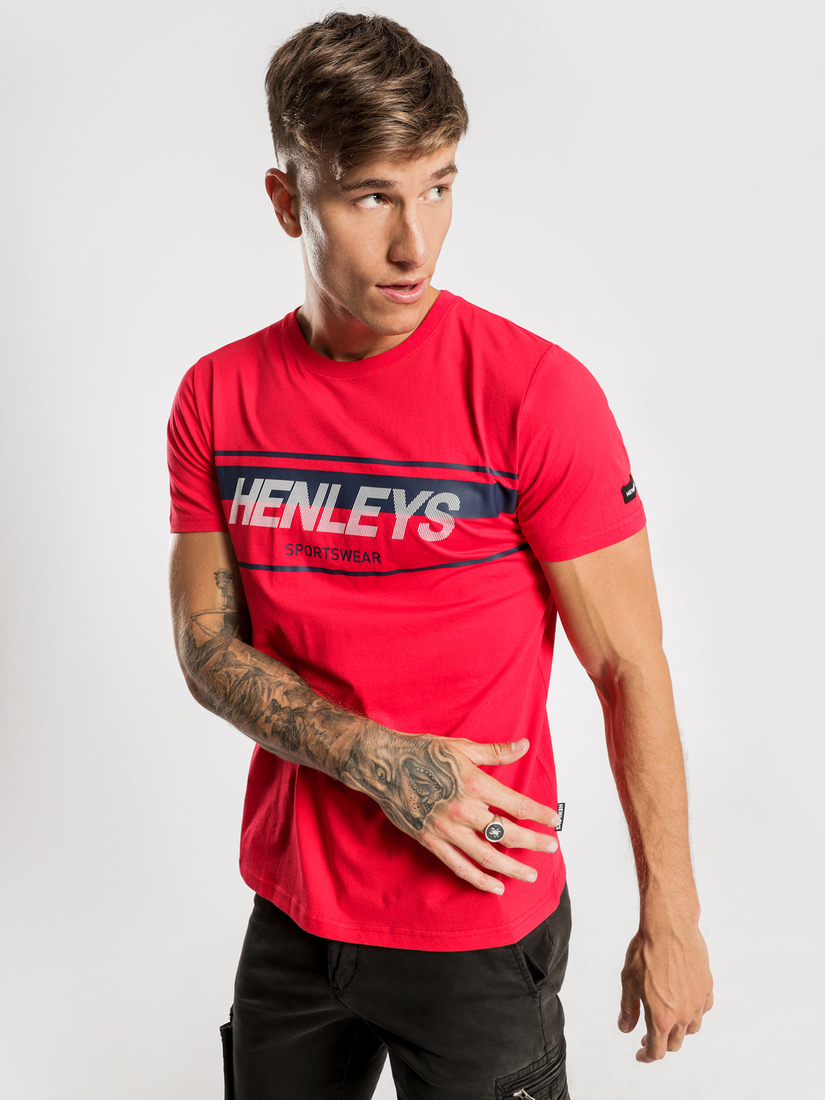 Jenkins T-Shirt in Fire Red