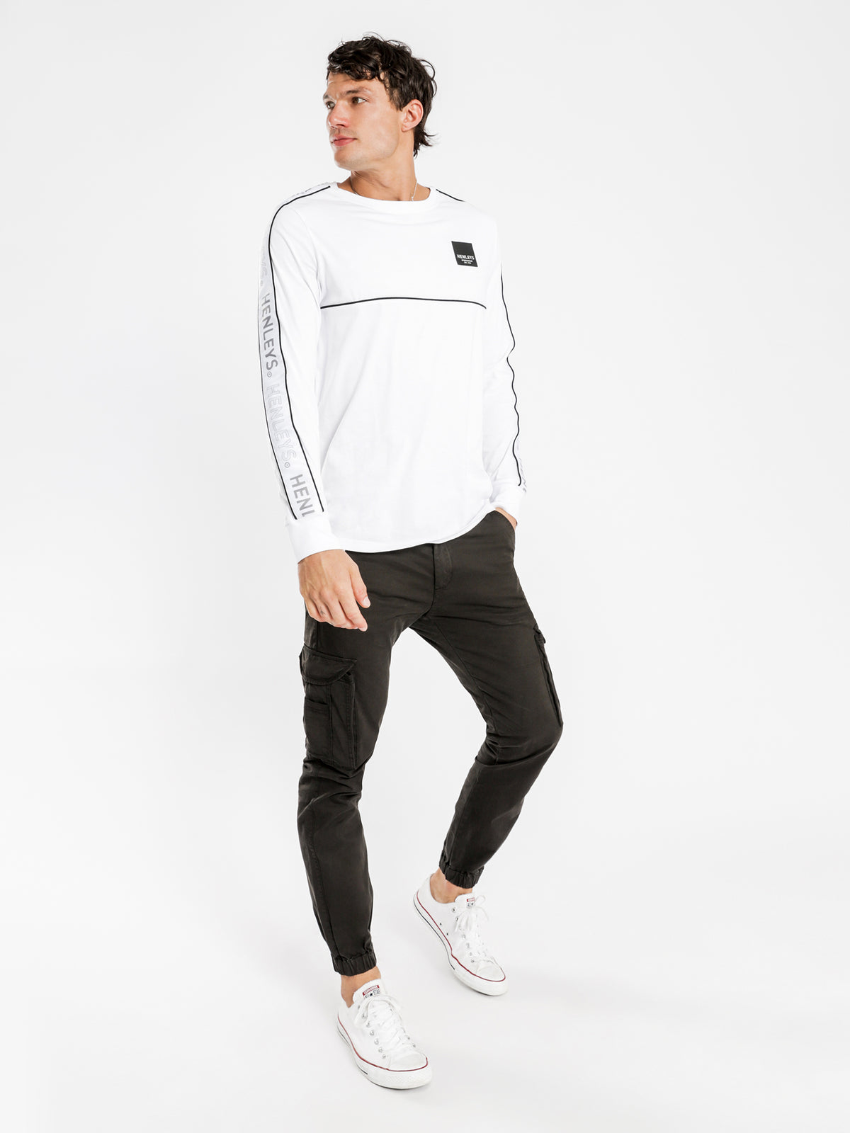 Patton Long Sleeve T-Shirt in White