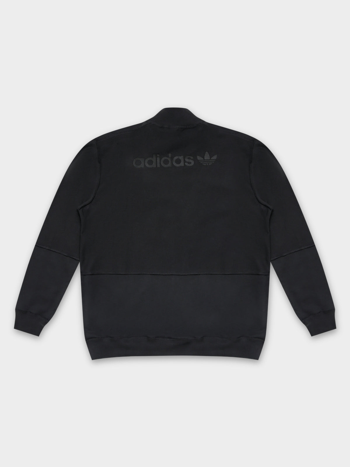 Loopback Quarter Zip Sweatshirt in Black