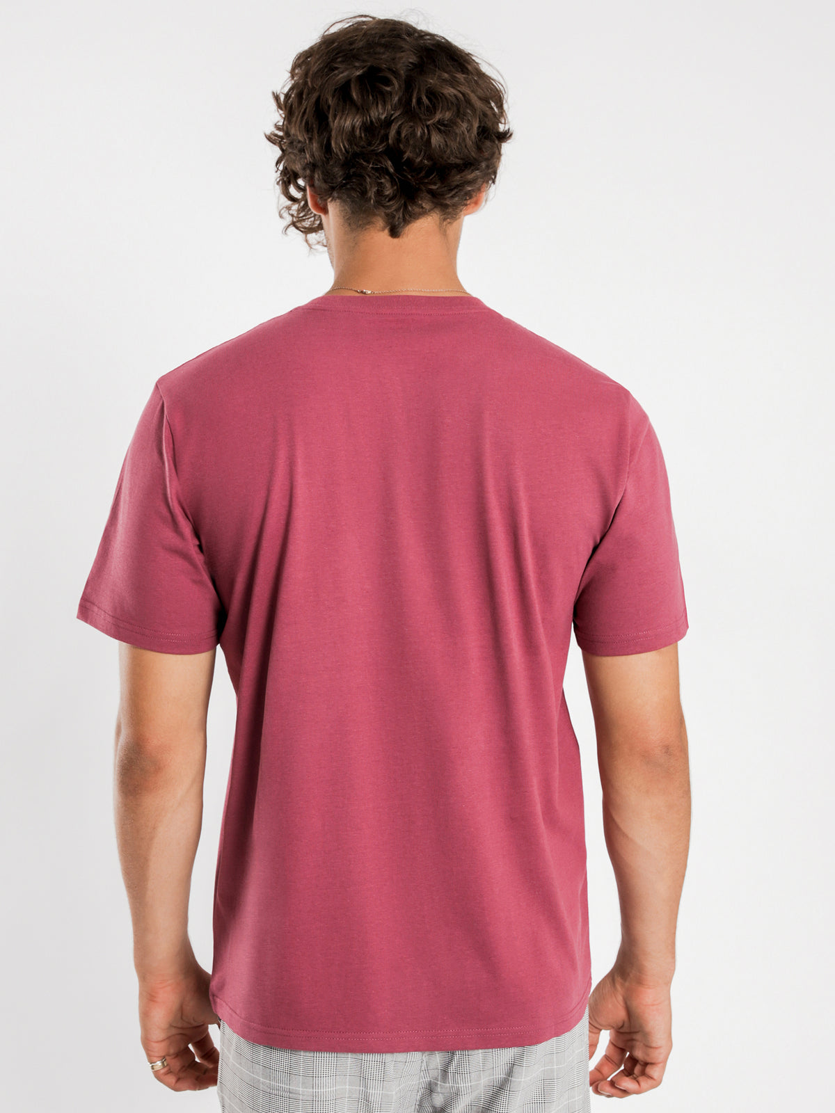 Pocket Short Sleeve T-Shirt in Fuchsia