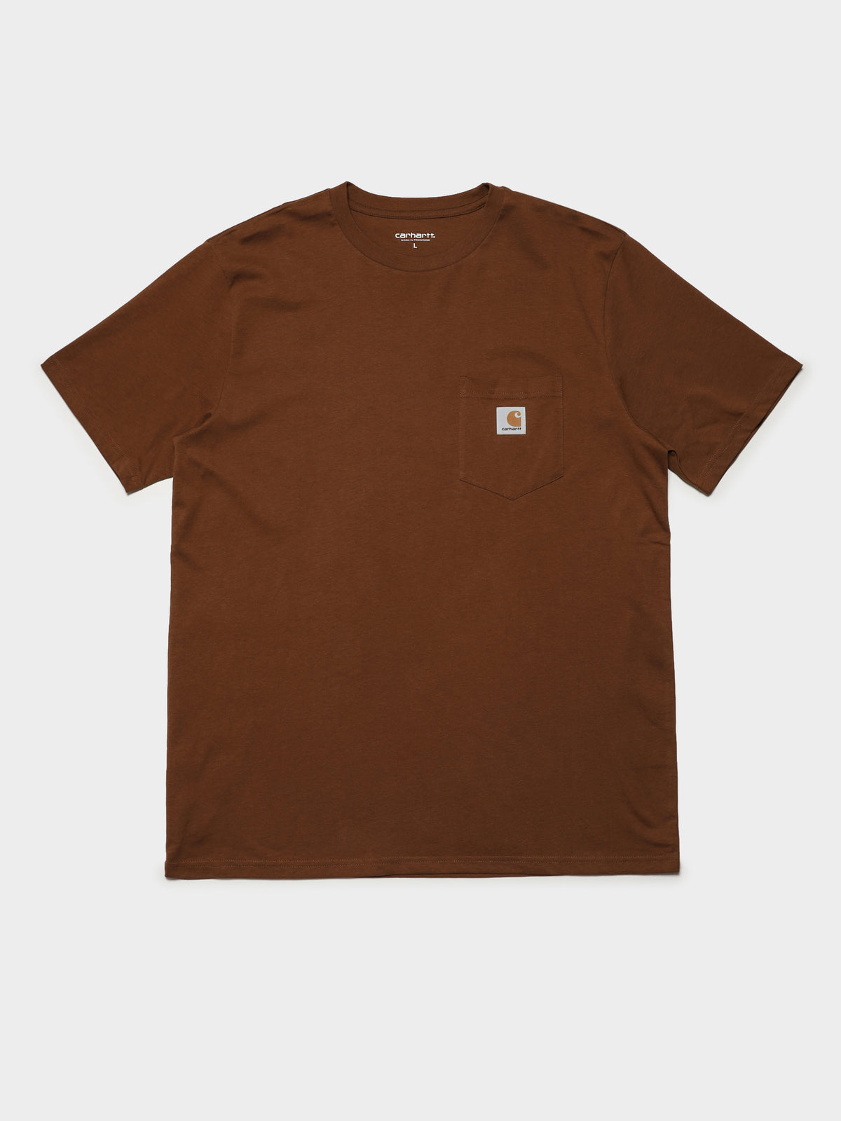 Pocket Short Sleeve T-Shirt in Brown