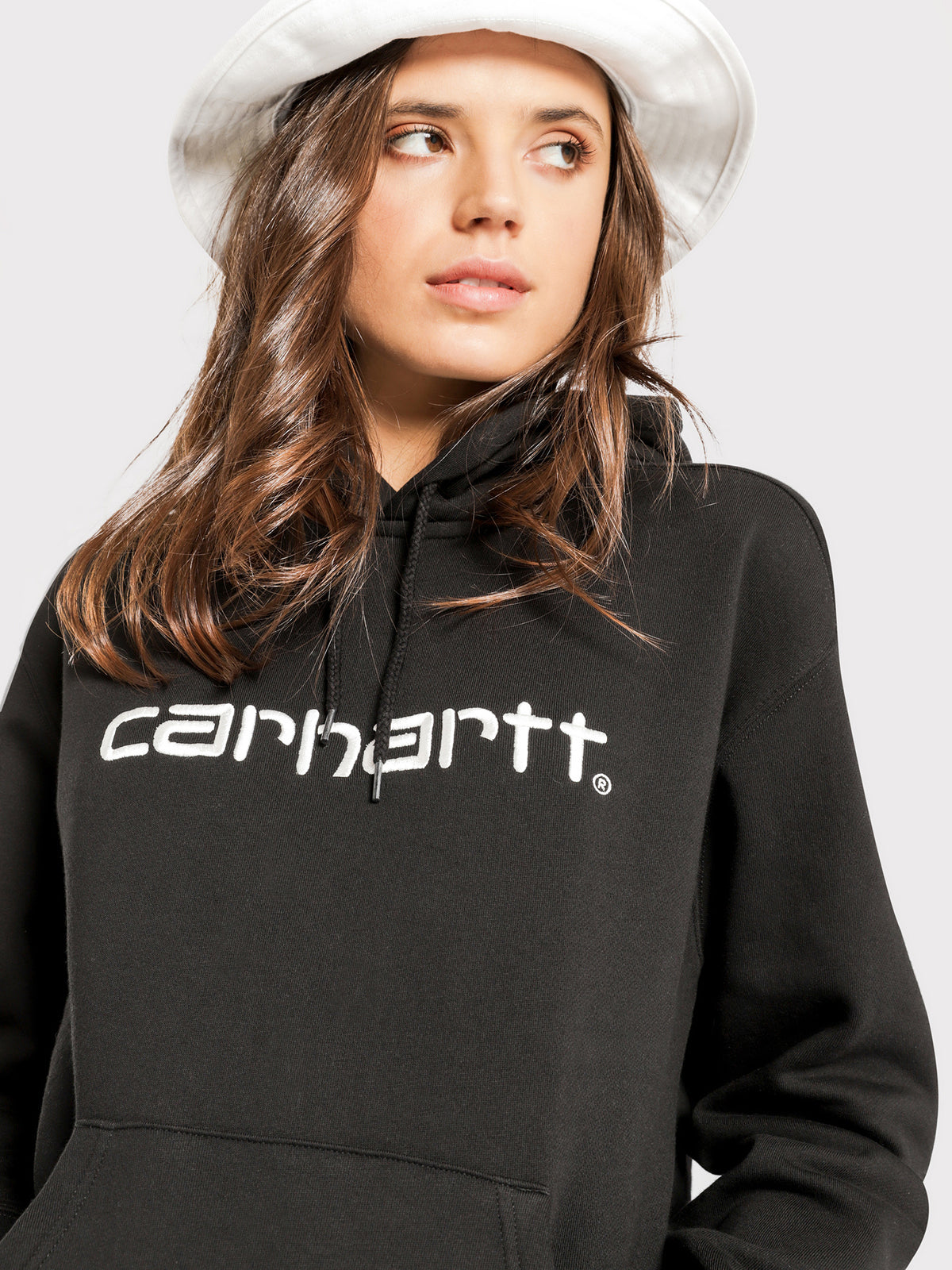 Hooded Carhartt Sweatshirt in Black &amp; White