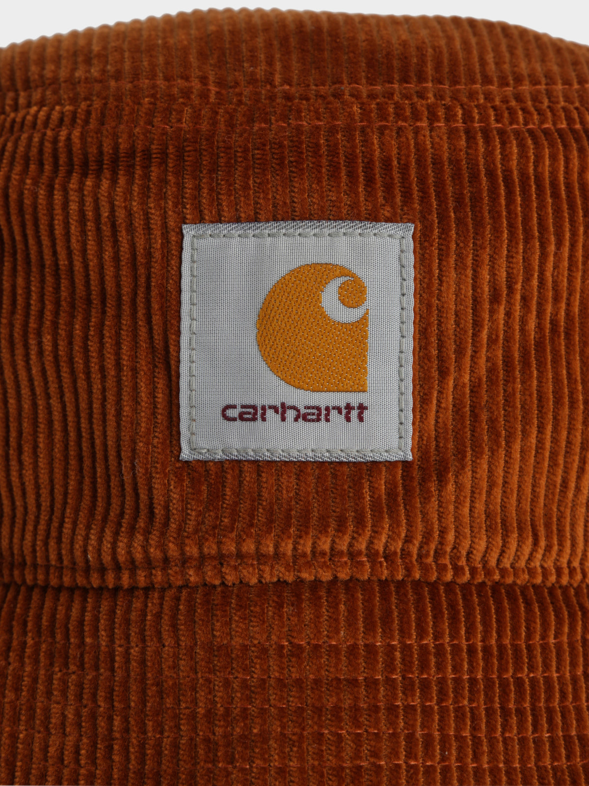Corduroy Bucket Hat in Brandy Orange