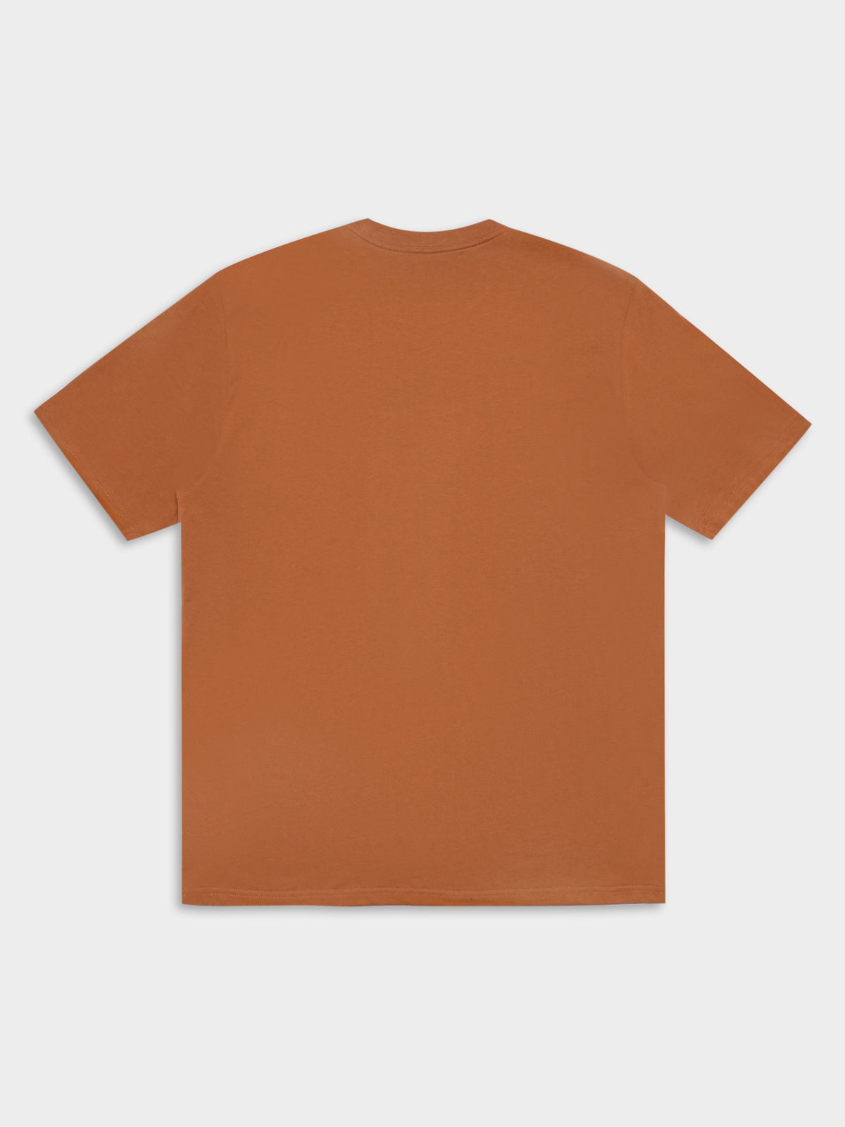 Short Sleeve Script T-Shirt in Brown