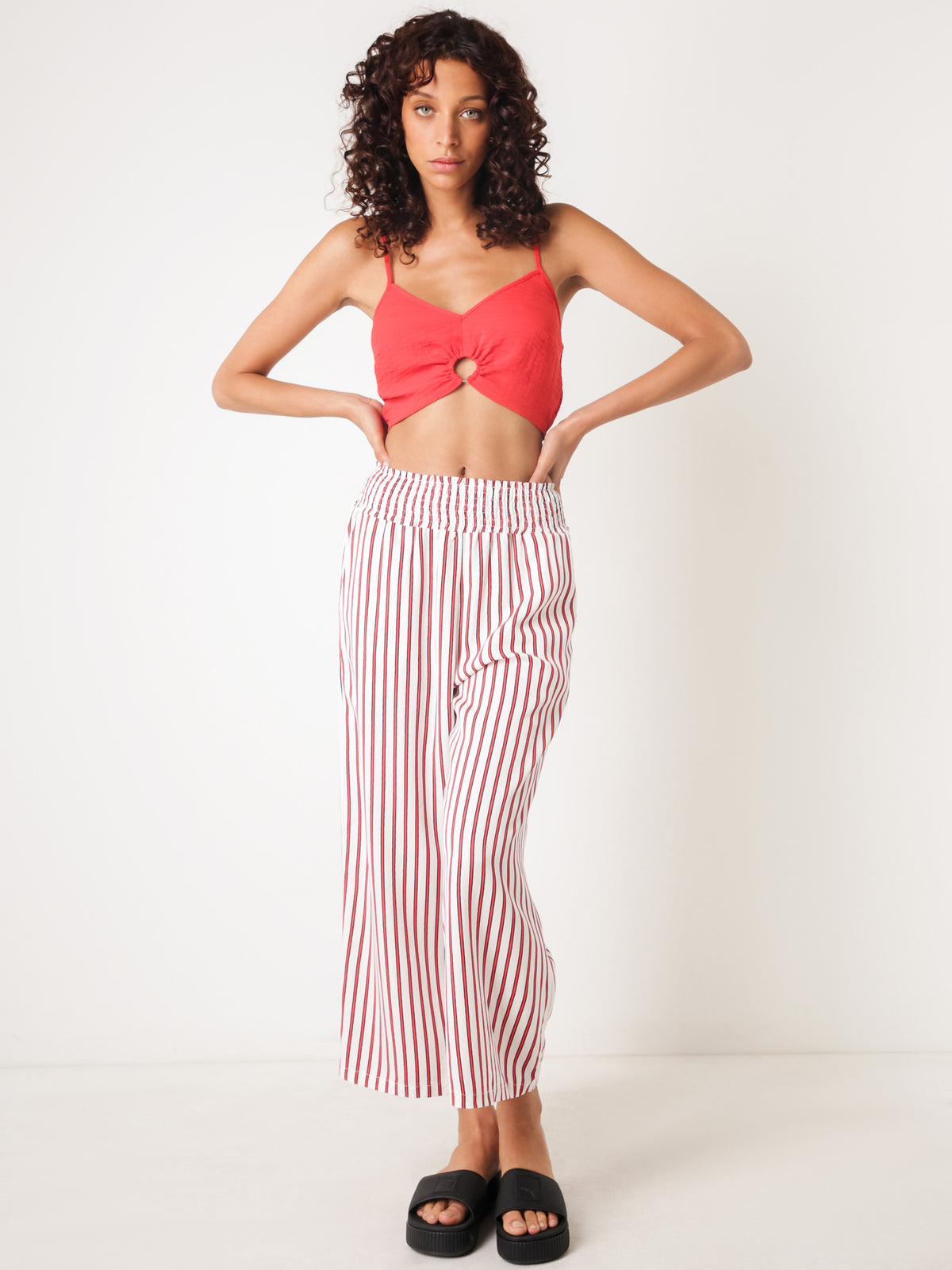 Rival Crop Top in Cherry Red