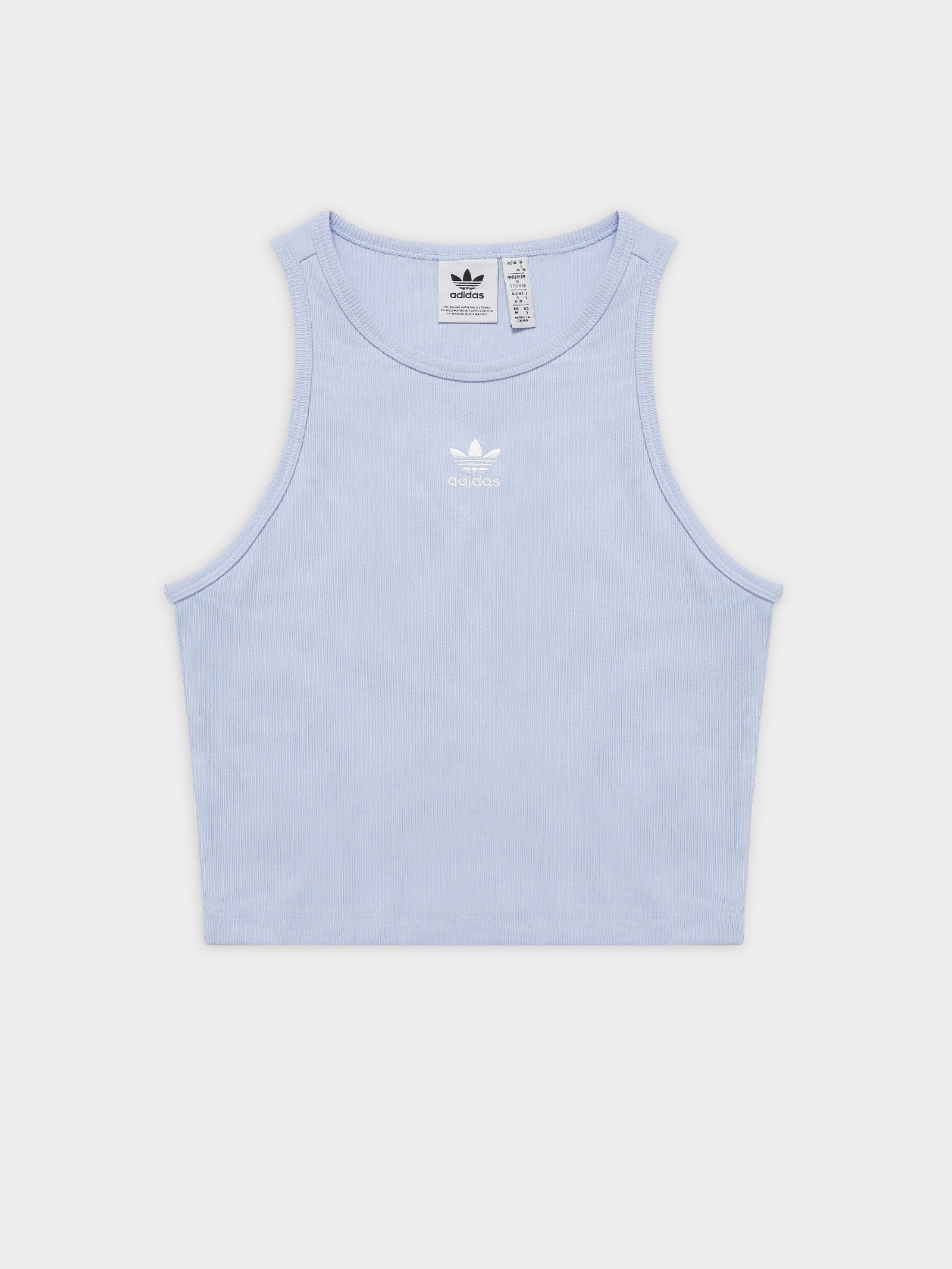 Adidas Adicolor Essentials Rib Tank Top Blue | Glue Store