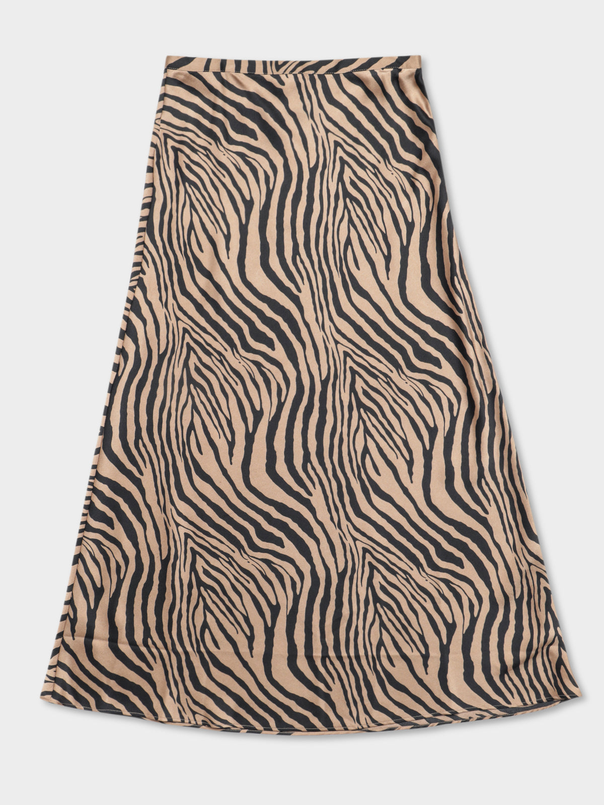 Leonie Satin Skirt in Zebra
