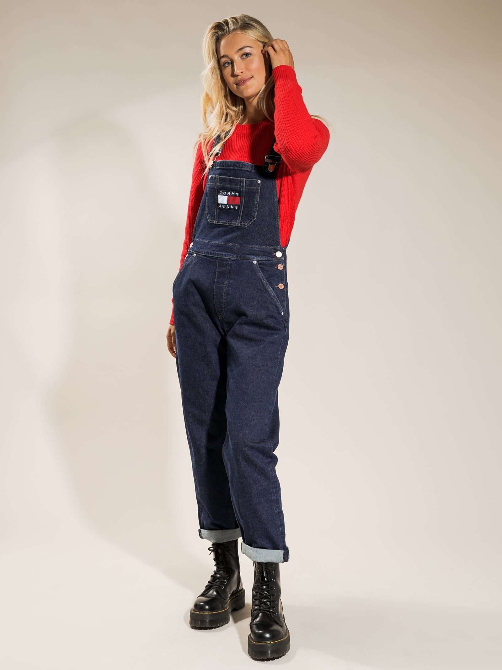 Stretch Denim Dungarees