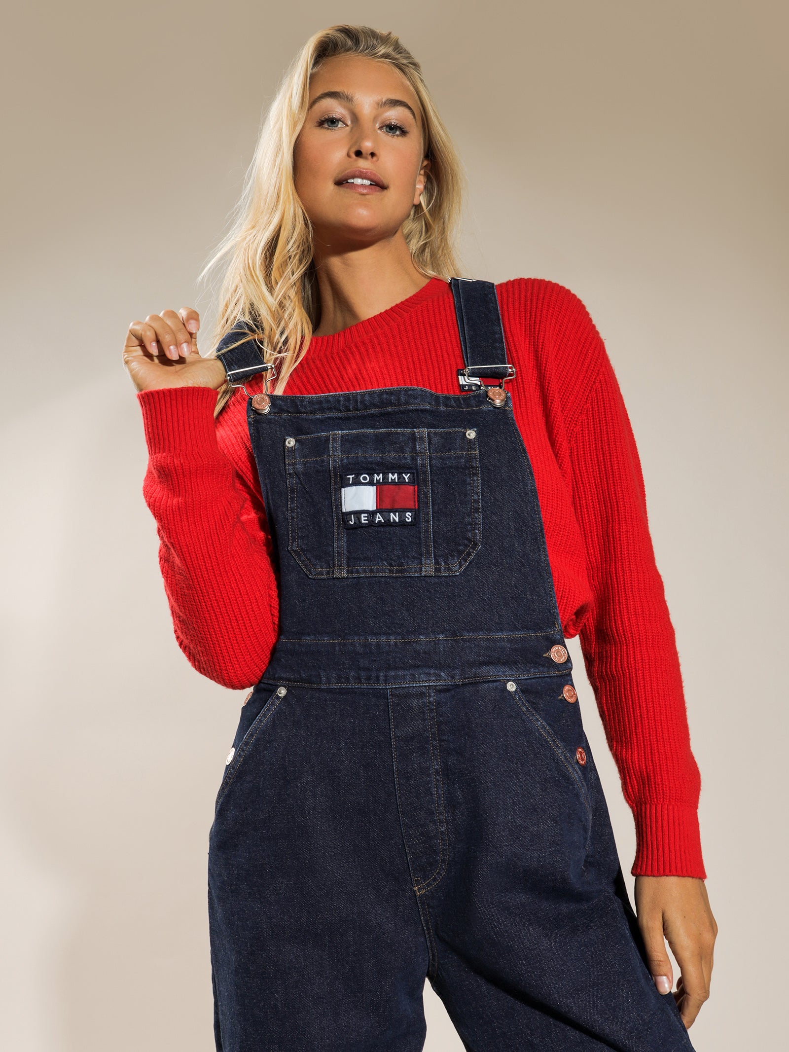 Stretch Denim Dungarees