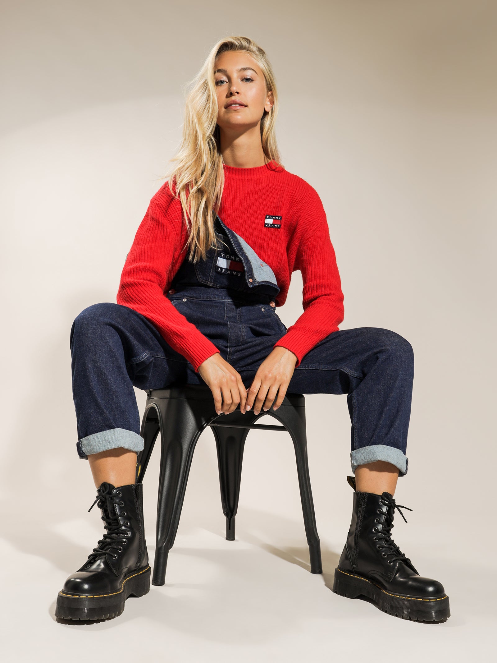 Stretch Denim Dungarees