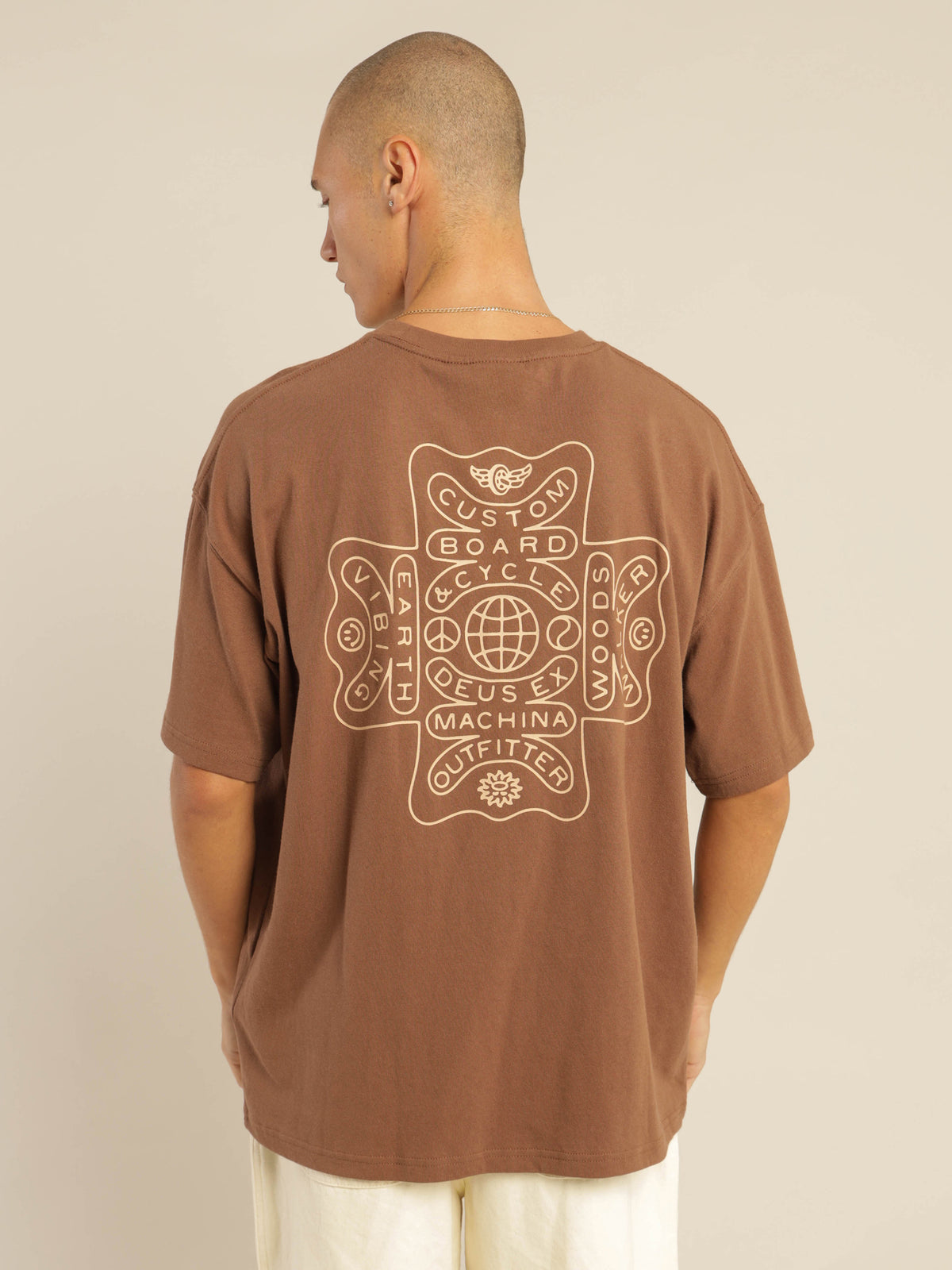 Mandala T-Shirt in Bison