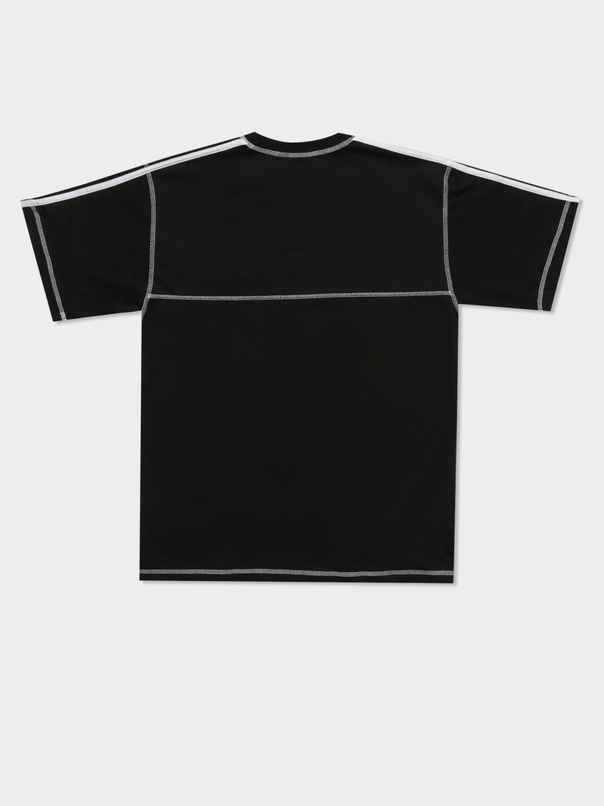 Contrast Stitch T-Shirt in Black