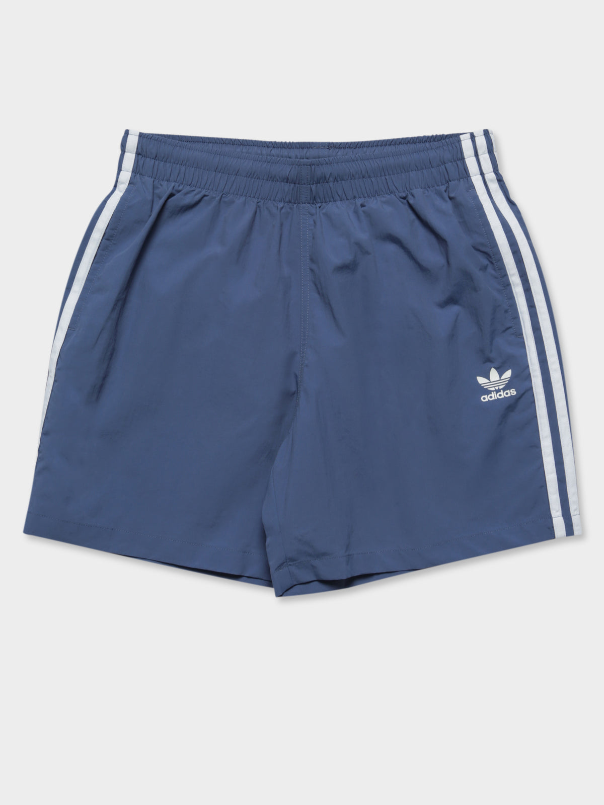 3 Stripe Swim Shorts in Blue