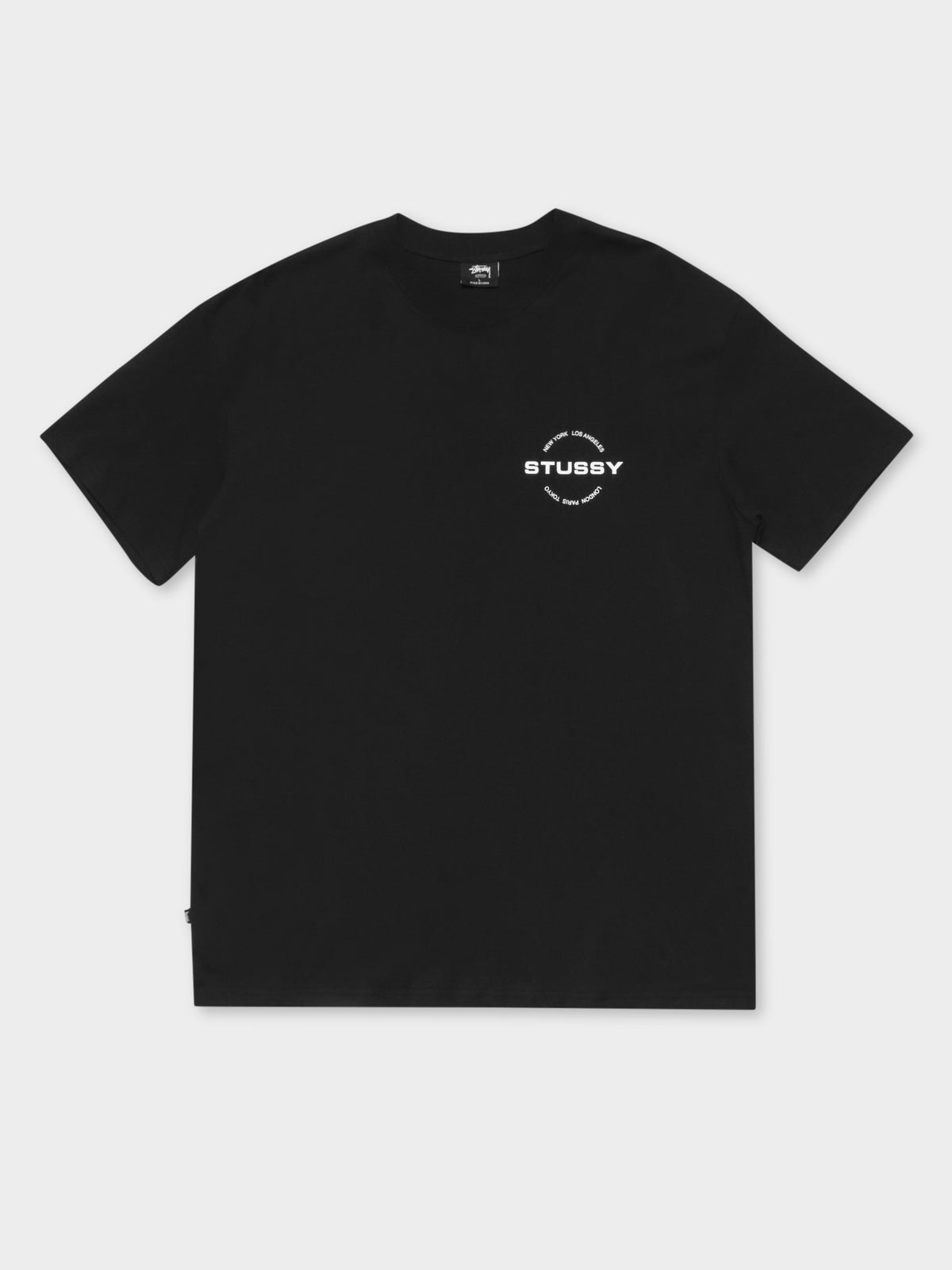 City Circle Short Sleeve T-Shirt in Solid Black