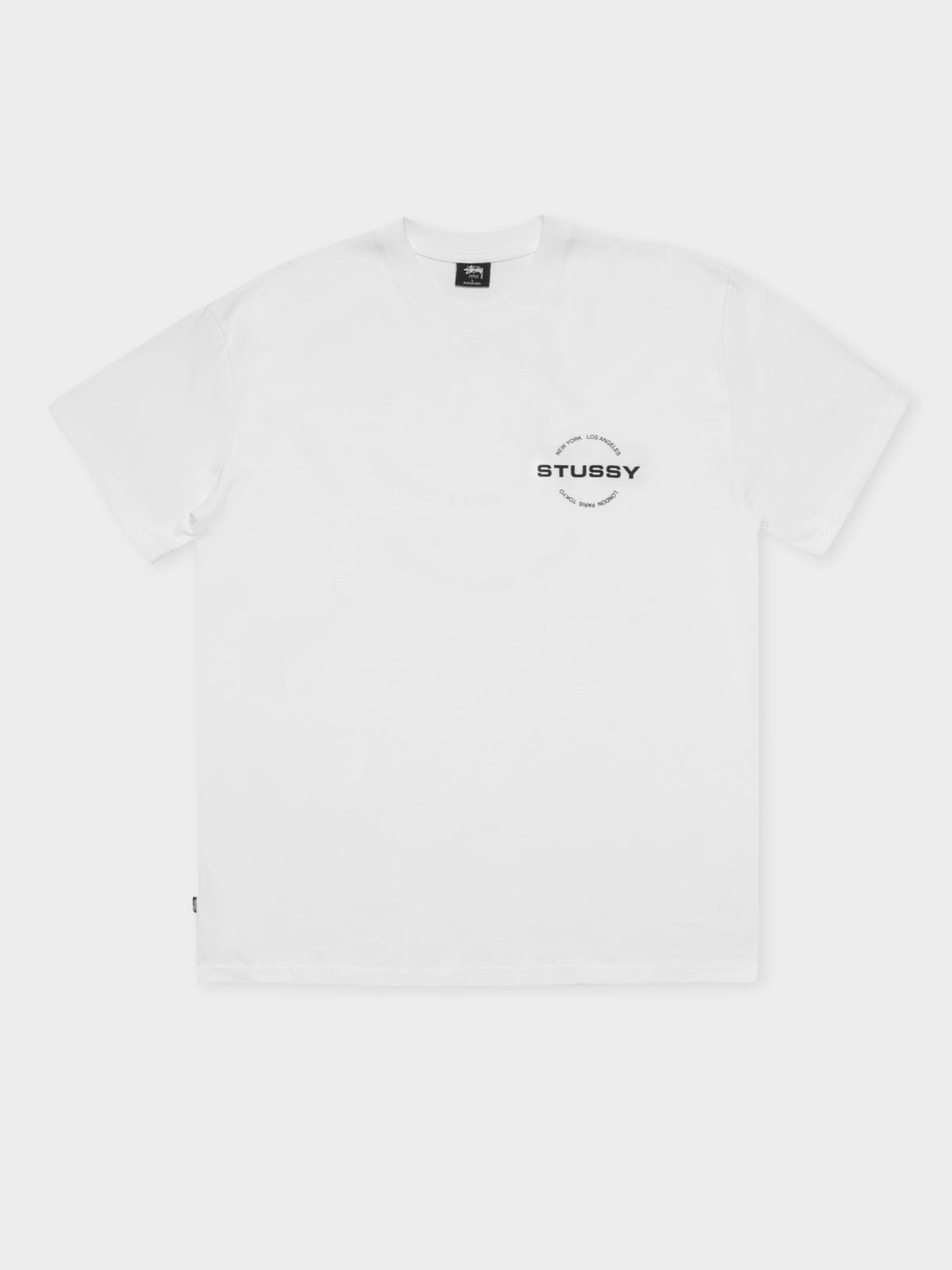 City Circle Short Sleeve T-Shirt in Solid White