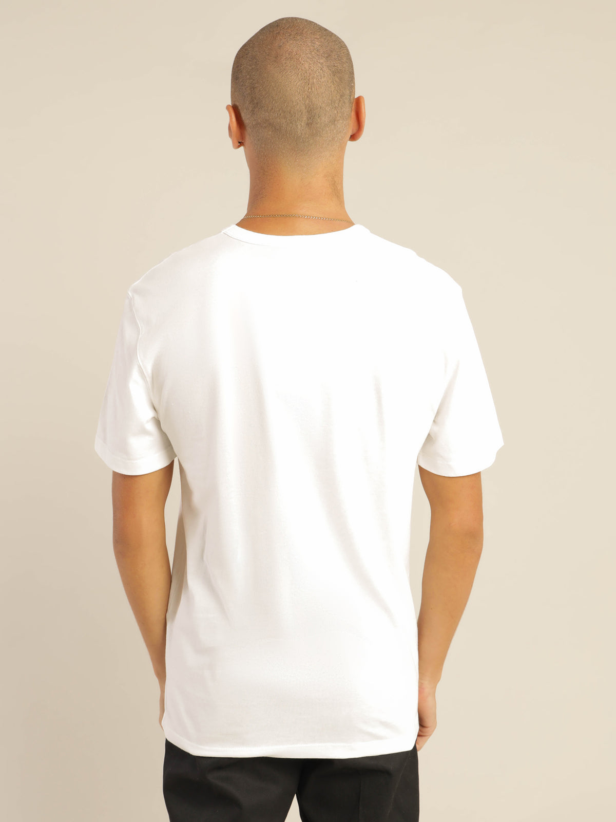 Small Script Heritage T-Shirt in White