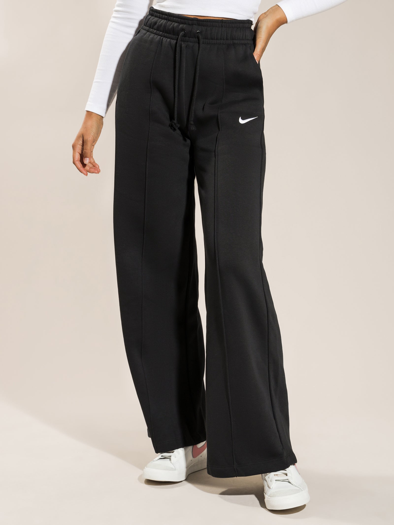 Oversized Flared Trackpants in Black - Glue Store