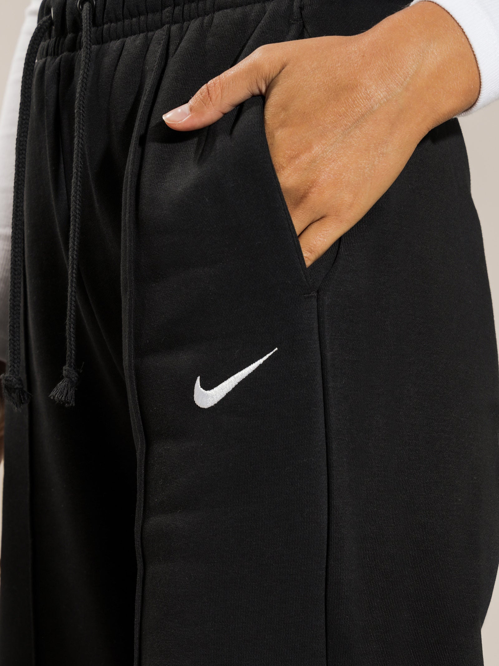 Nike Oversized Flared Trackpants Black Glue Store
