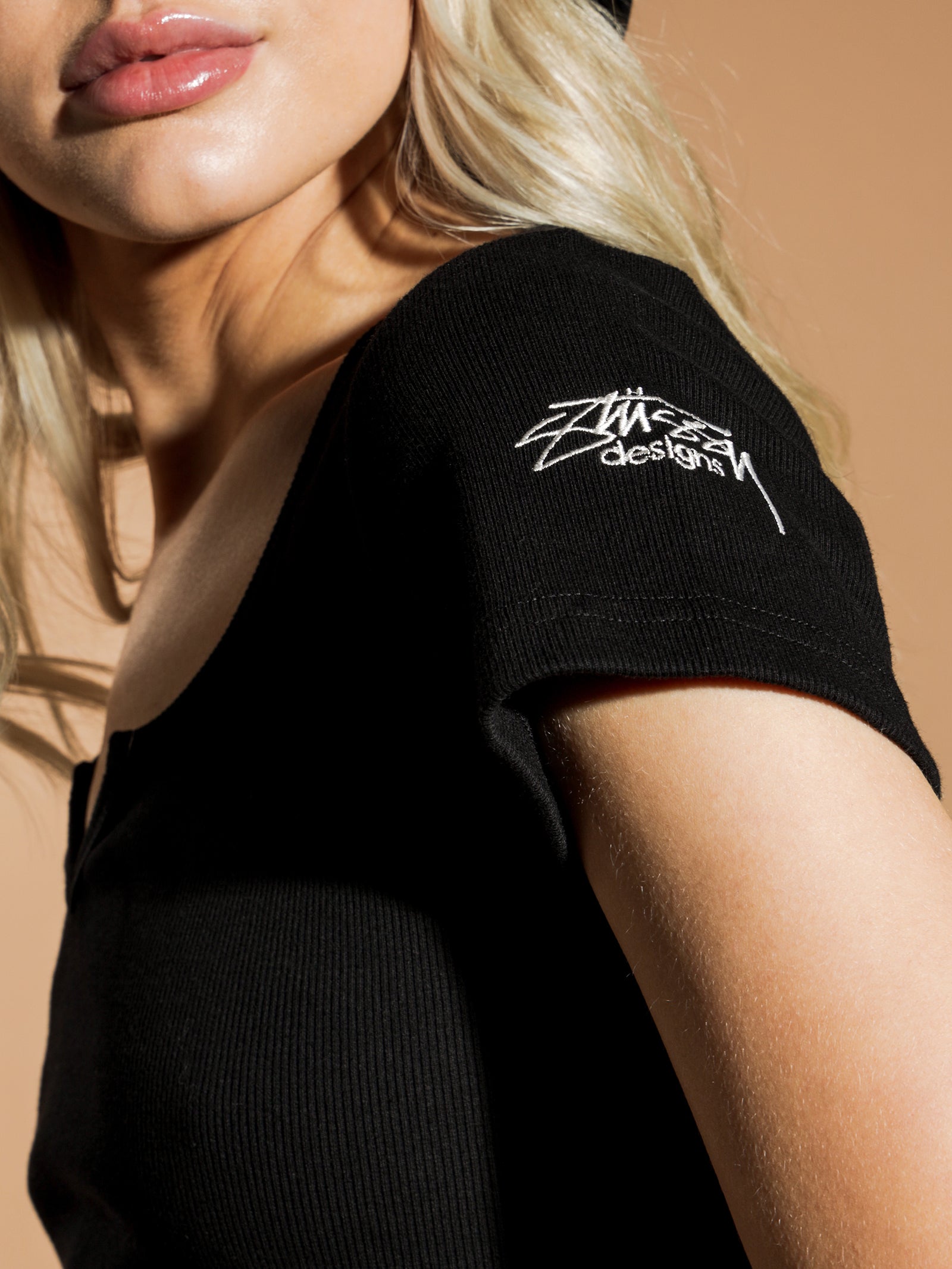 Mission Rib Insert Sleeve Top