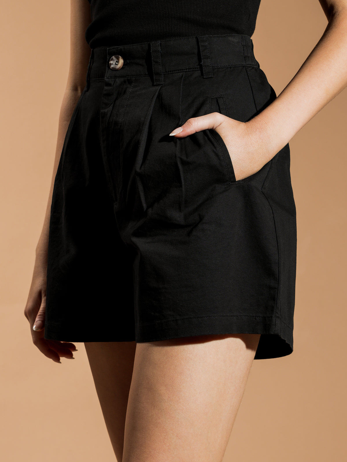 Stussy Brentwood Pleated Shorts | Black