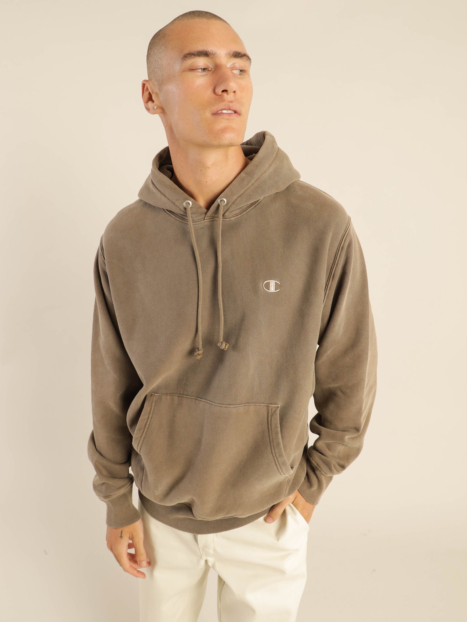 Reverse Weave Terry Garment Dye Hood