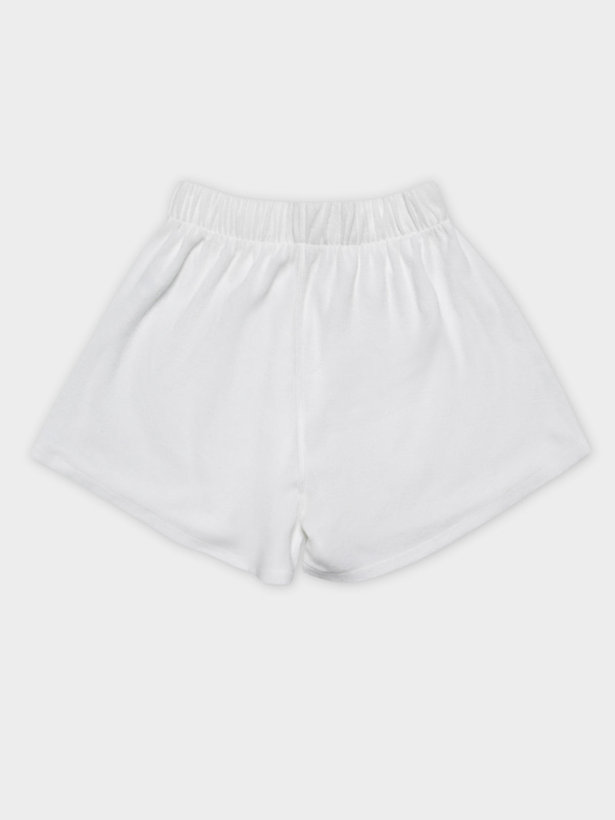 Havana Terry Beach Shorts in White