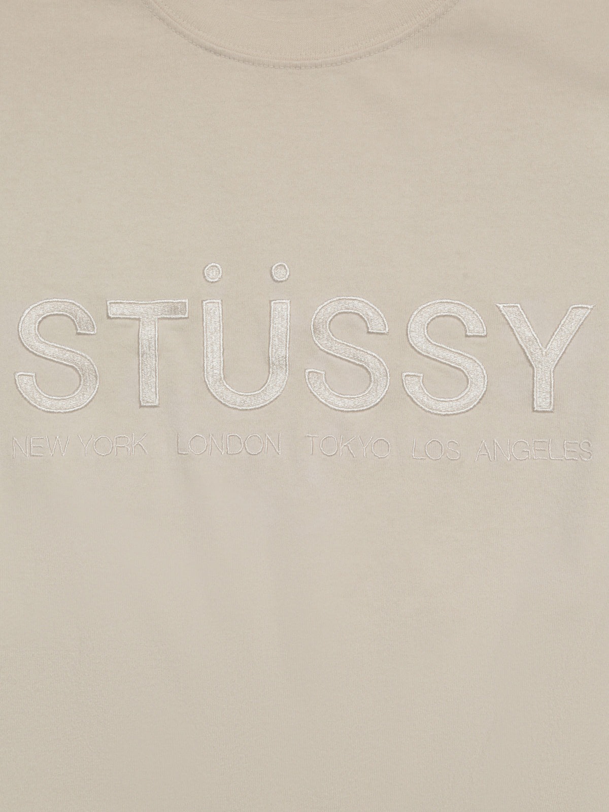 Stussy Trail Embroidered Rugby Sweat | White Sands