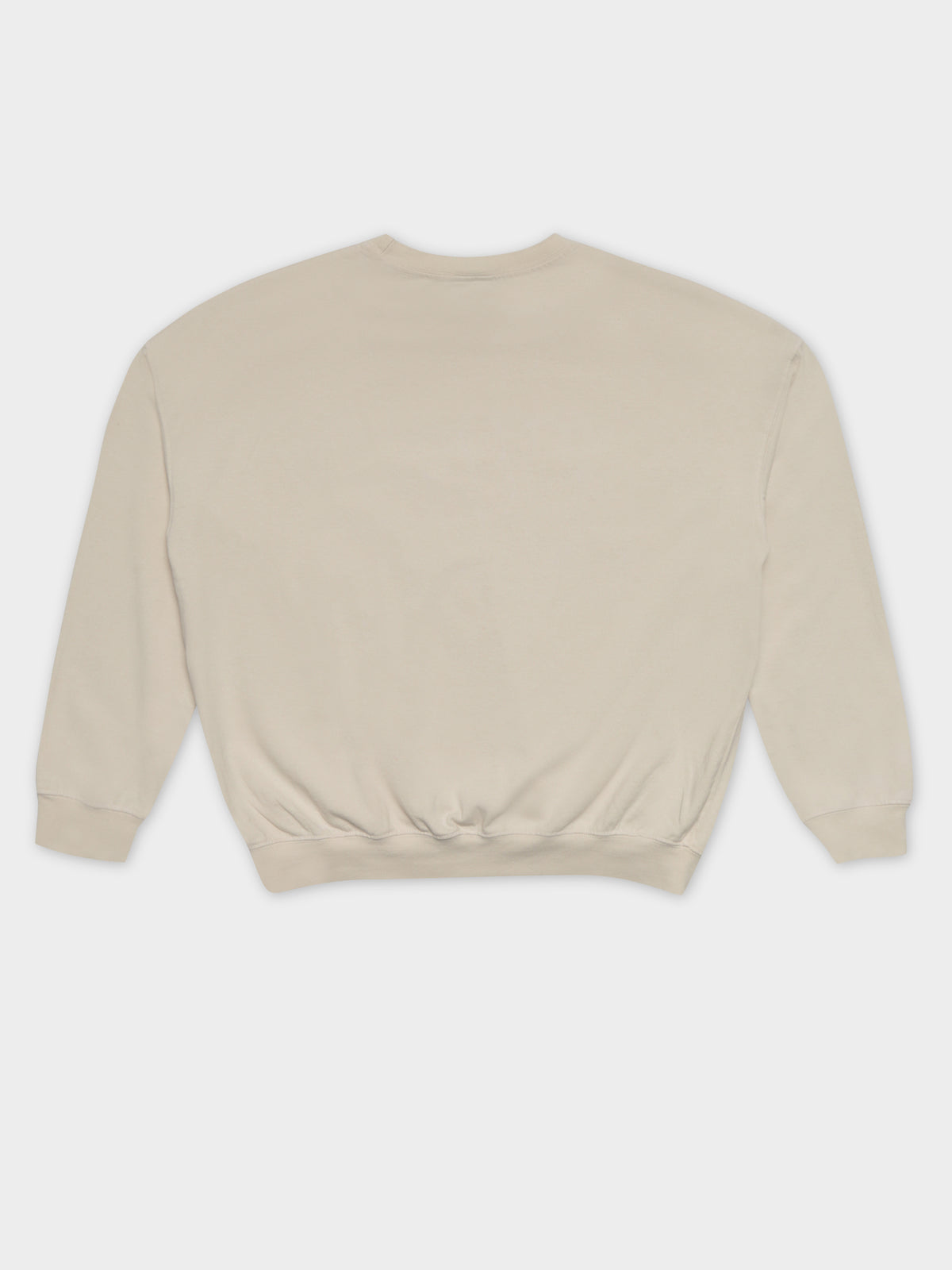 Trail Embroidered Rugby Sweat in White Sand