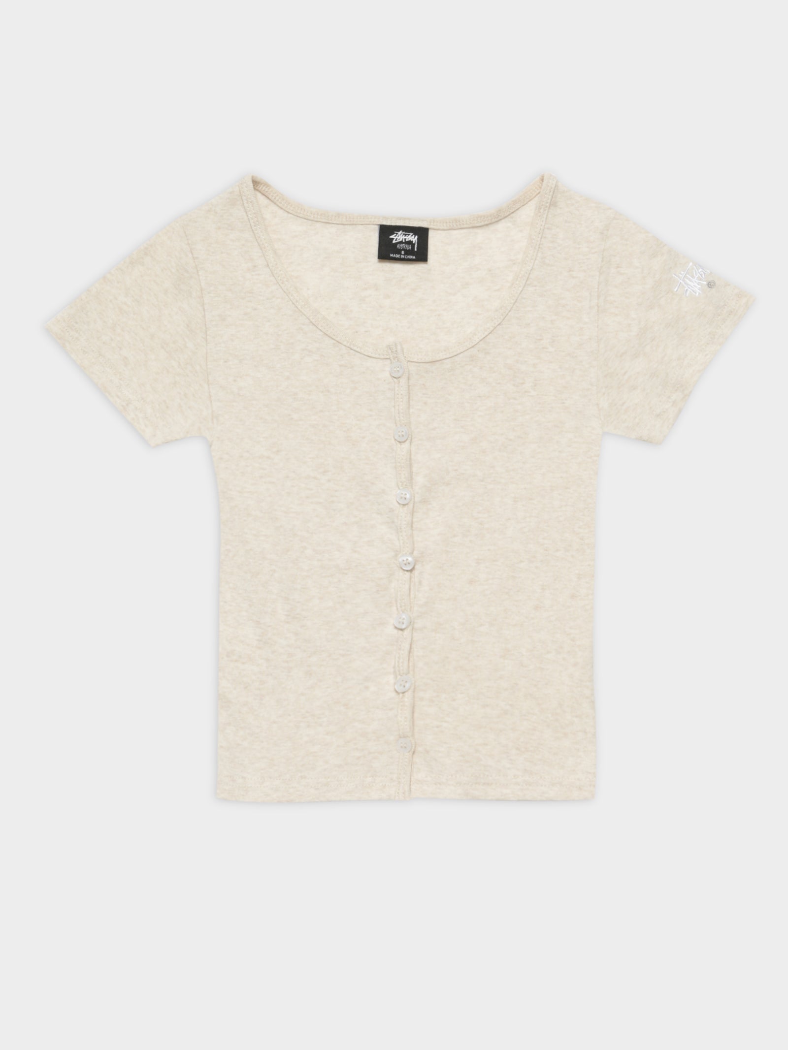 Graffiti Rib Scoop T-Shirt