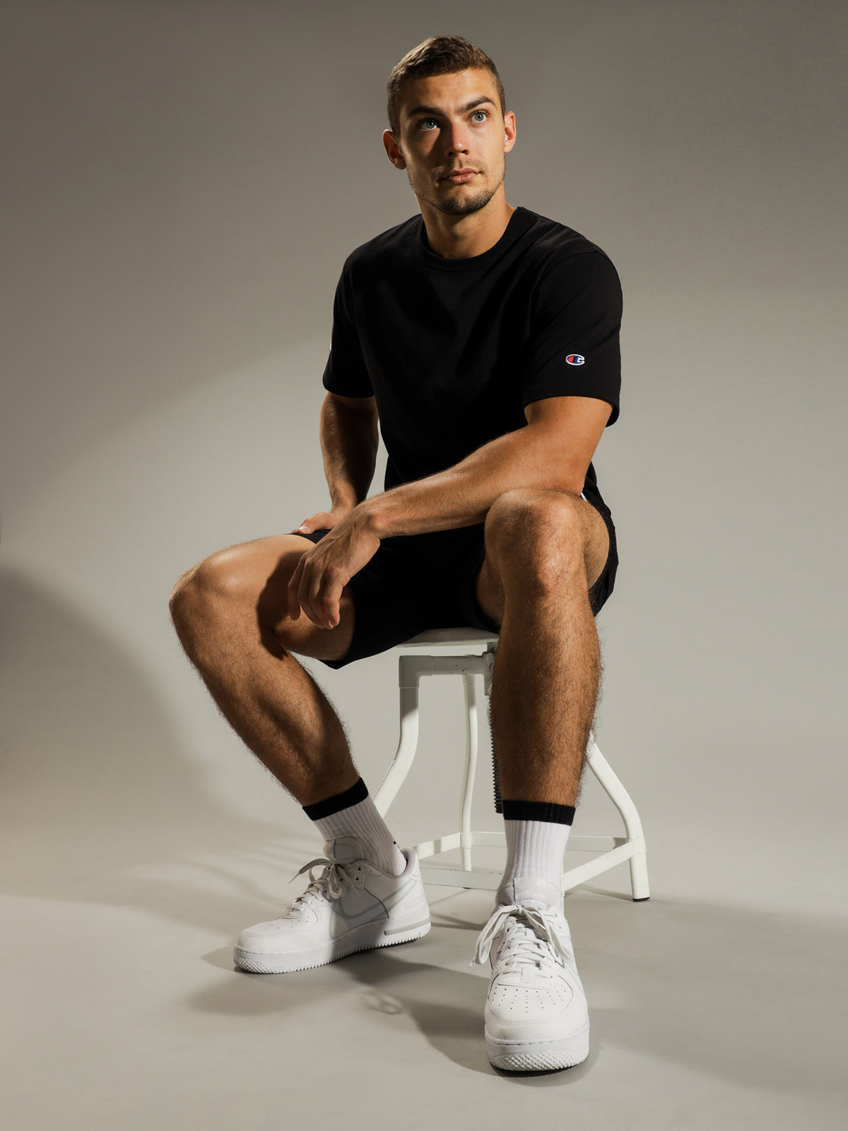 Champion Heritage T-Shirt With Script | Black