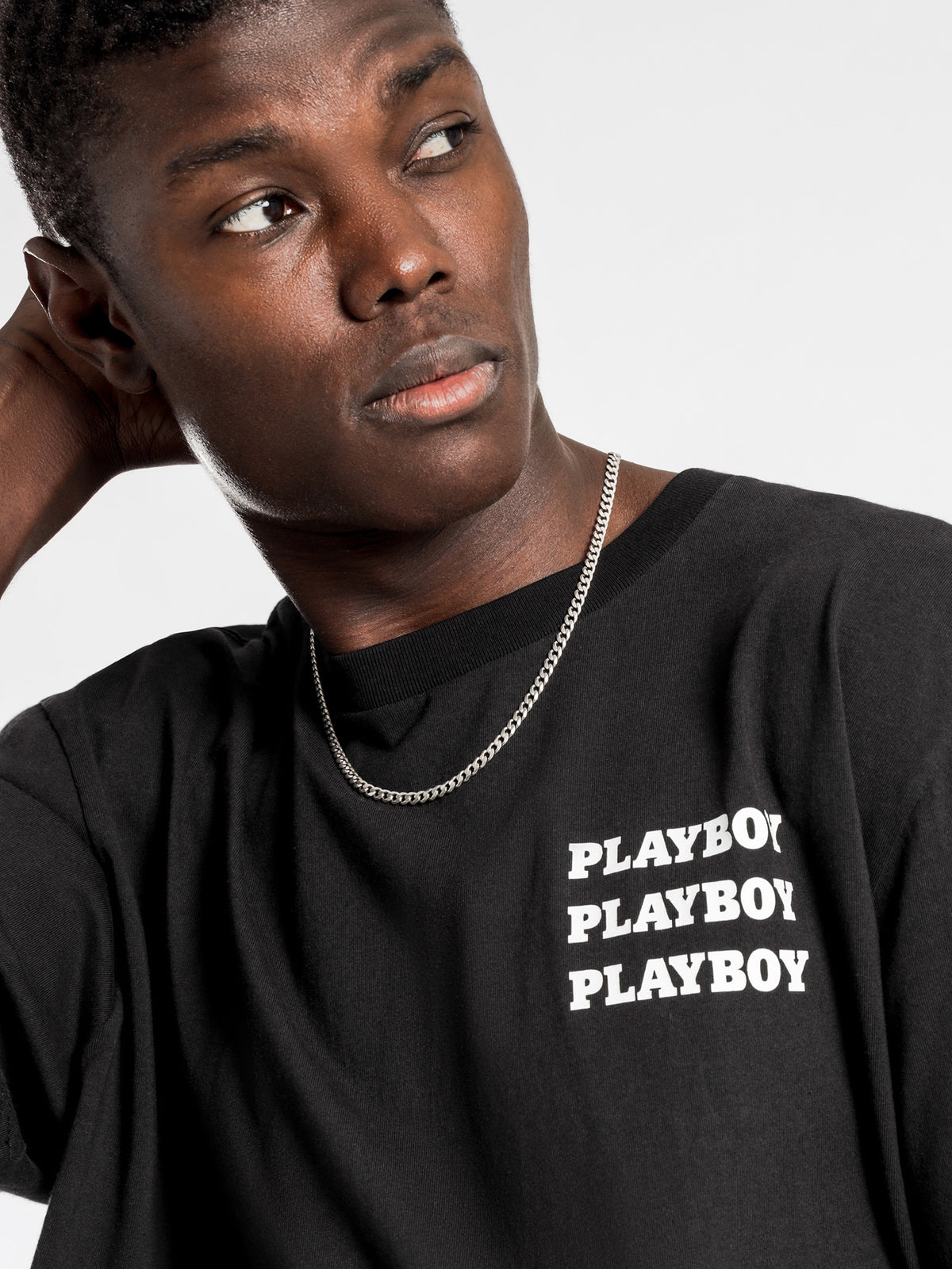 Playboy Logo T-Shirt in Black