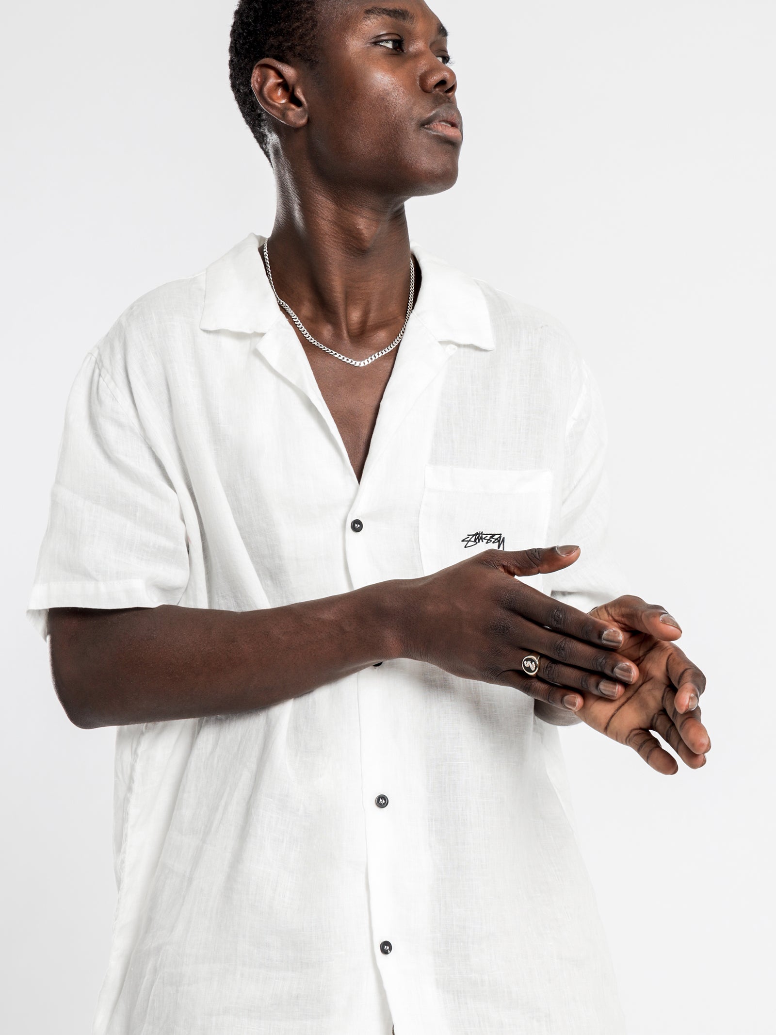 Pigment Linen Short Sleeve Shirt