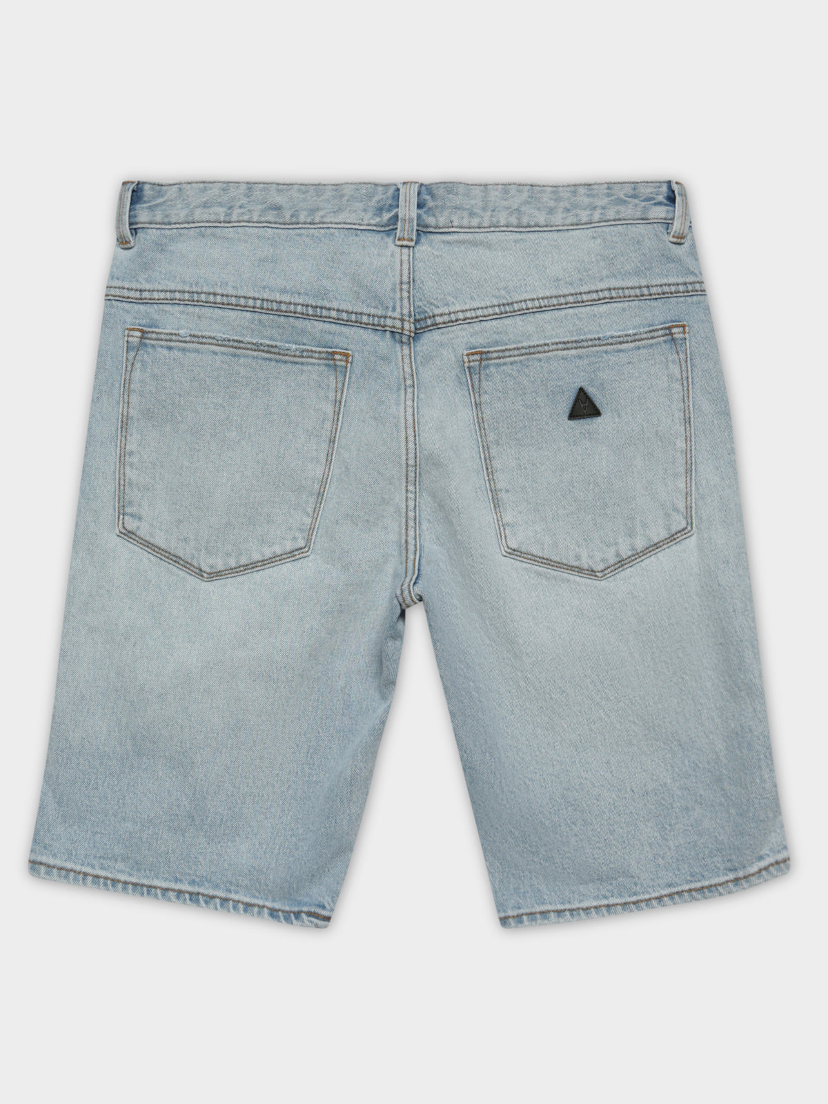 A Dropped Slim Shorts in Hunter Blue Denim