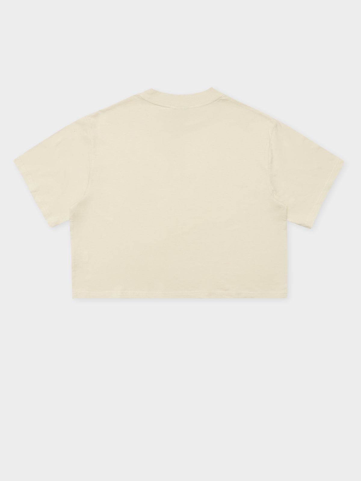 Copyright Boxy Cropped T-Shirt in Warmed White
