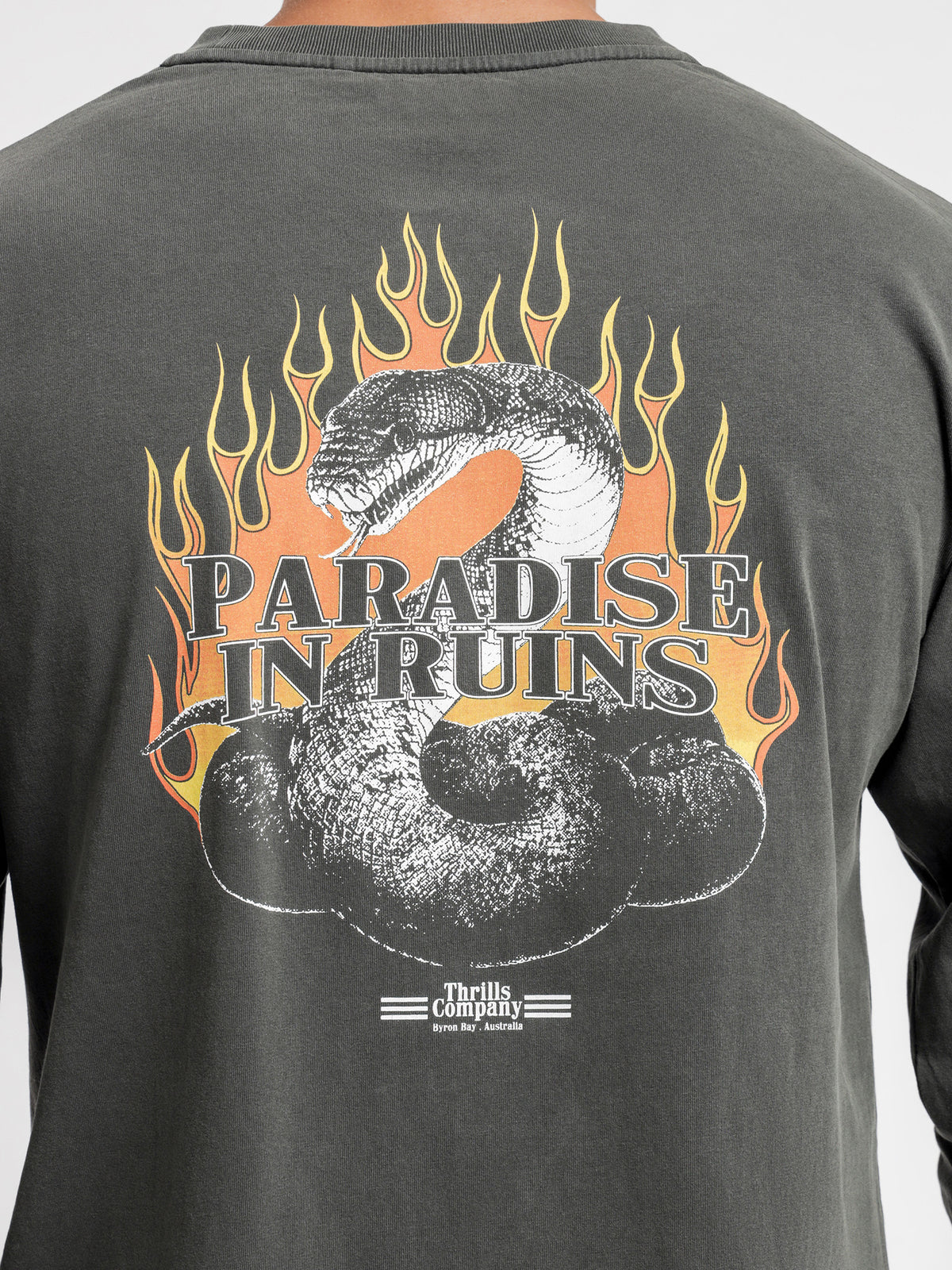 Power In Paradise Long Sleeve T-Shirt in Black