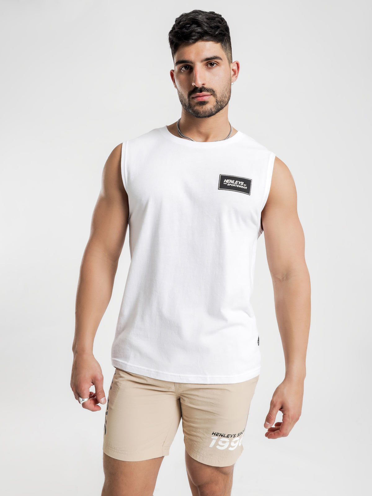 Team Muscle T-Shirt in White