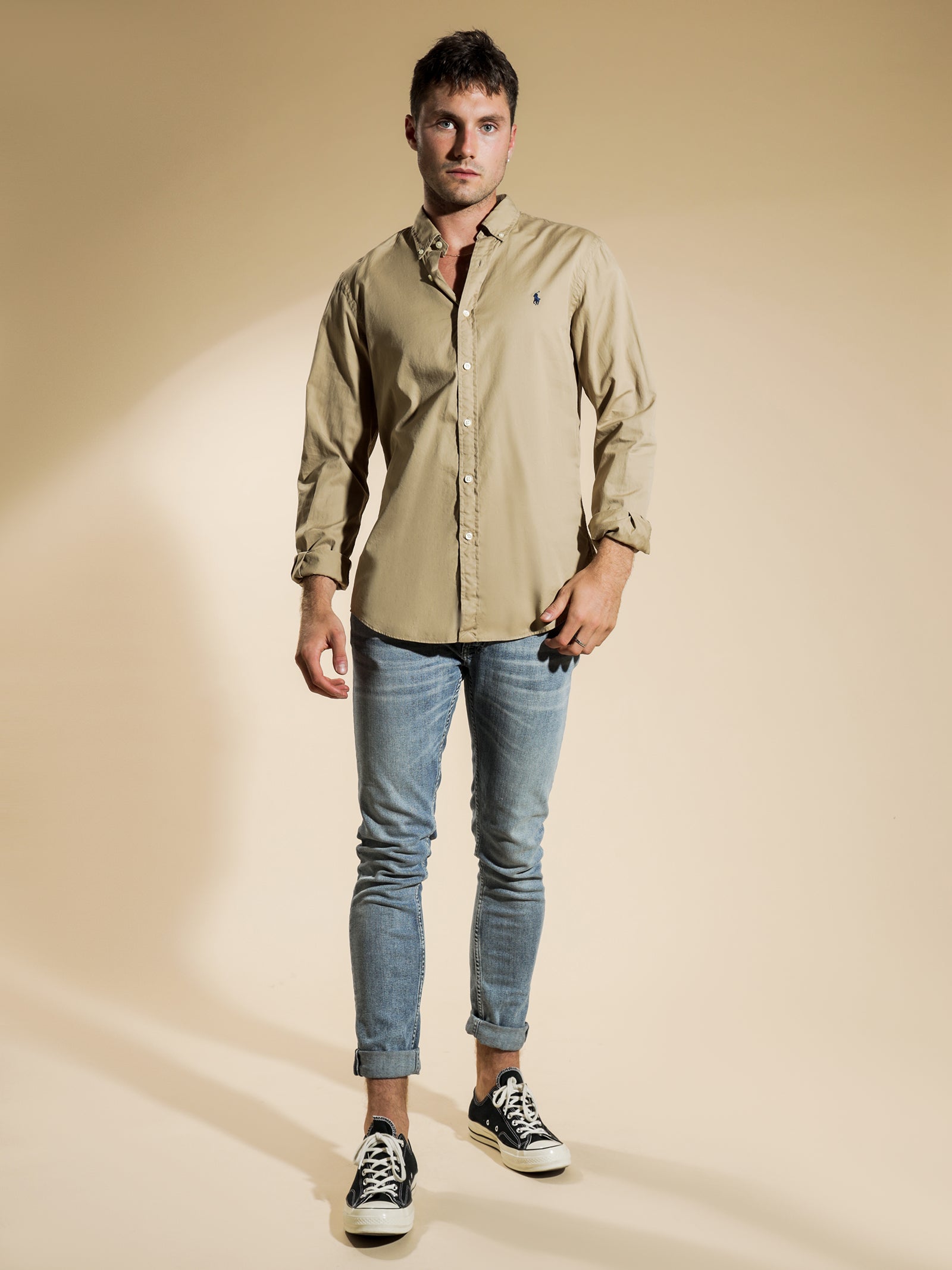 Slim Fit Garment Dyed Shirt