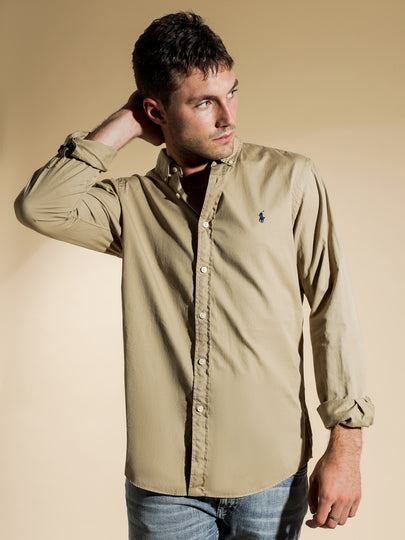 Slim Fit Garment Dyed Shirt