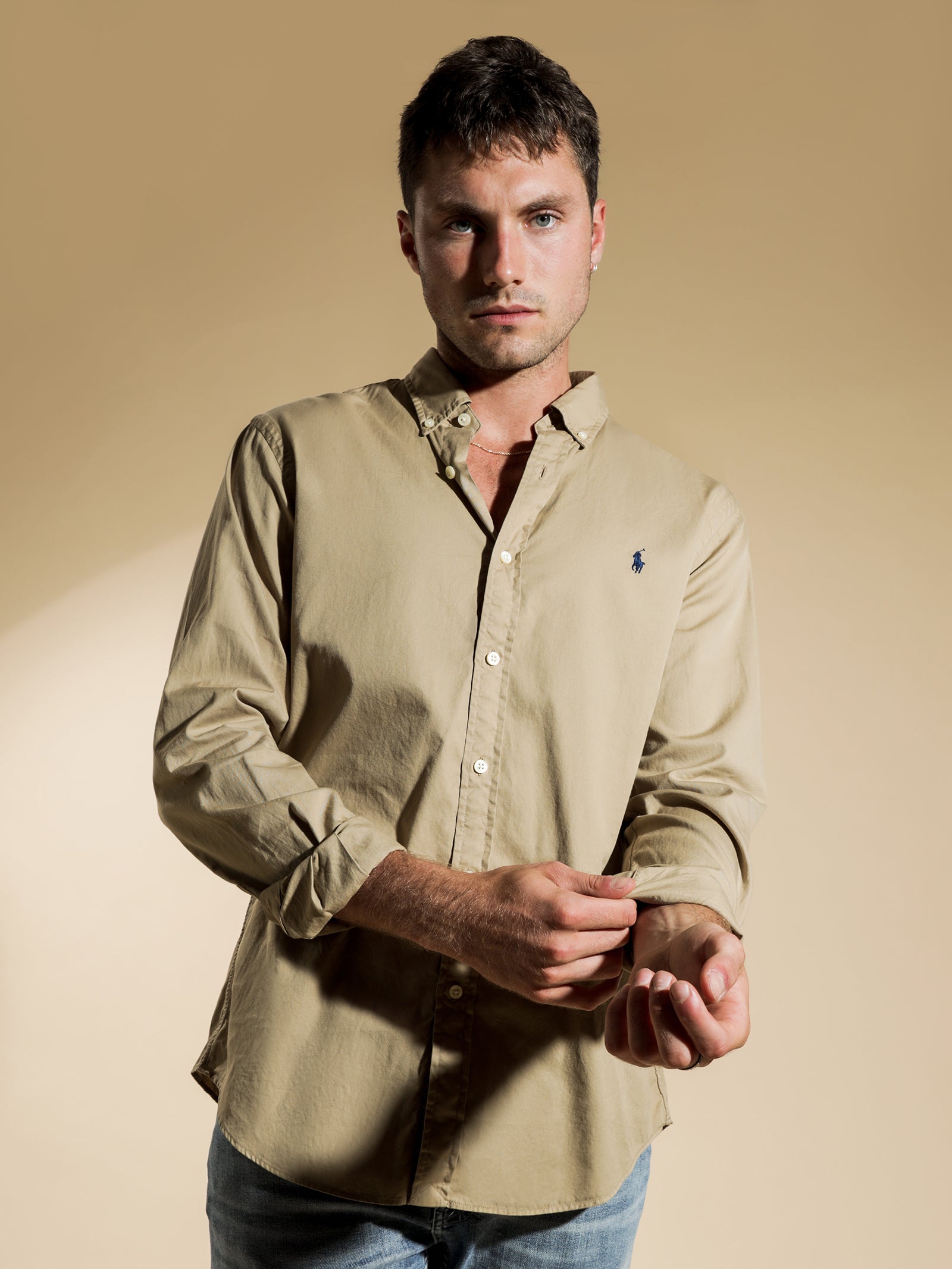 Slim Fit Garment Dyed Shirt