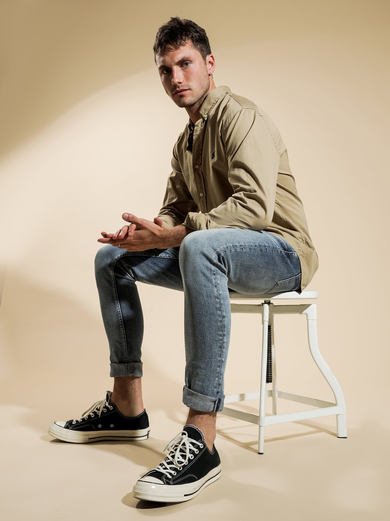 Slim Fit Garment Dyed Shirt