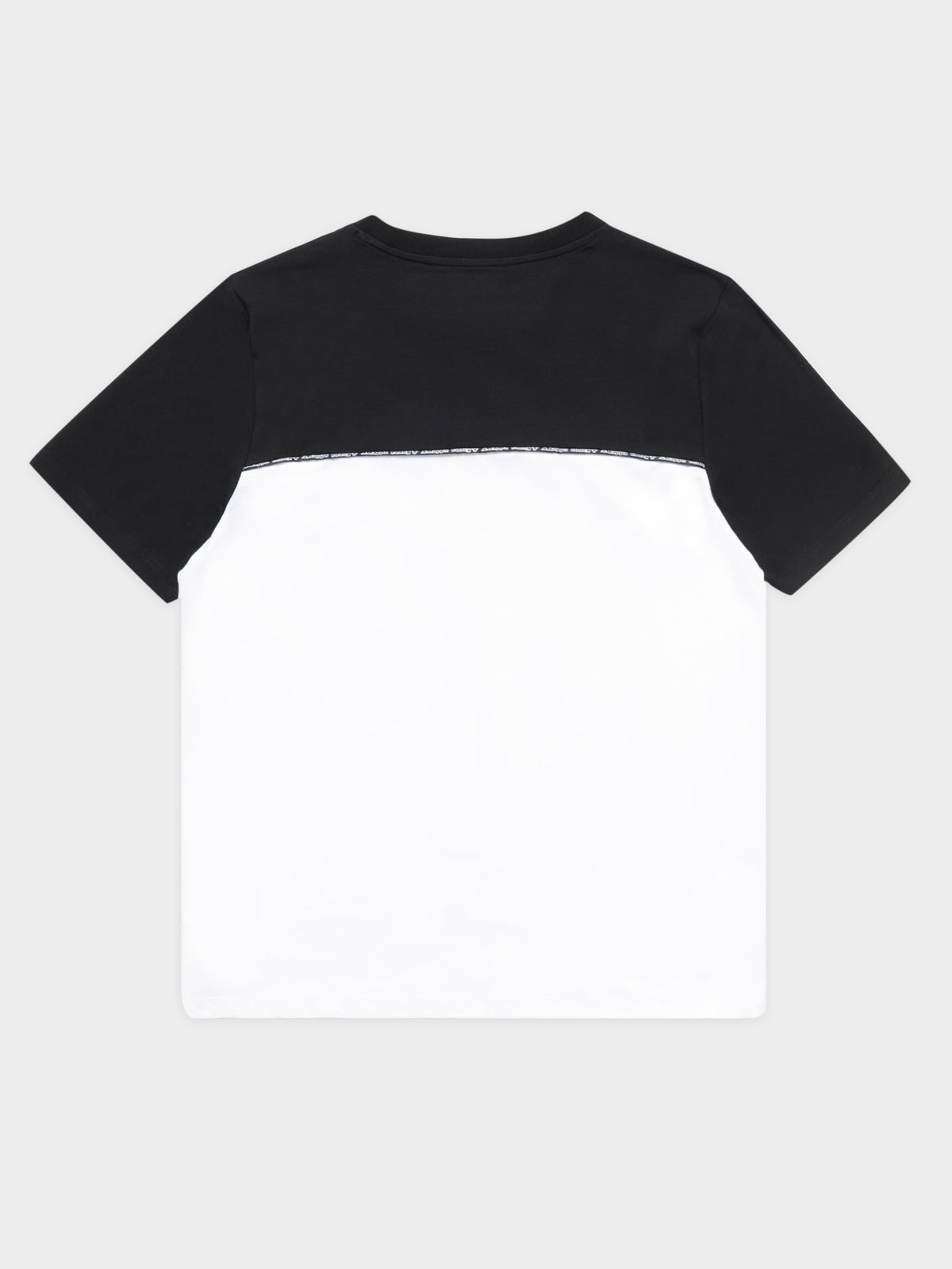 Logo Tape Betan Short Sleeve T-Shirt in Black