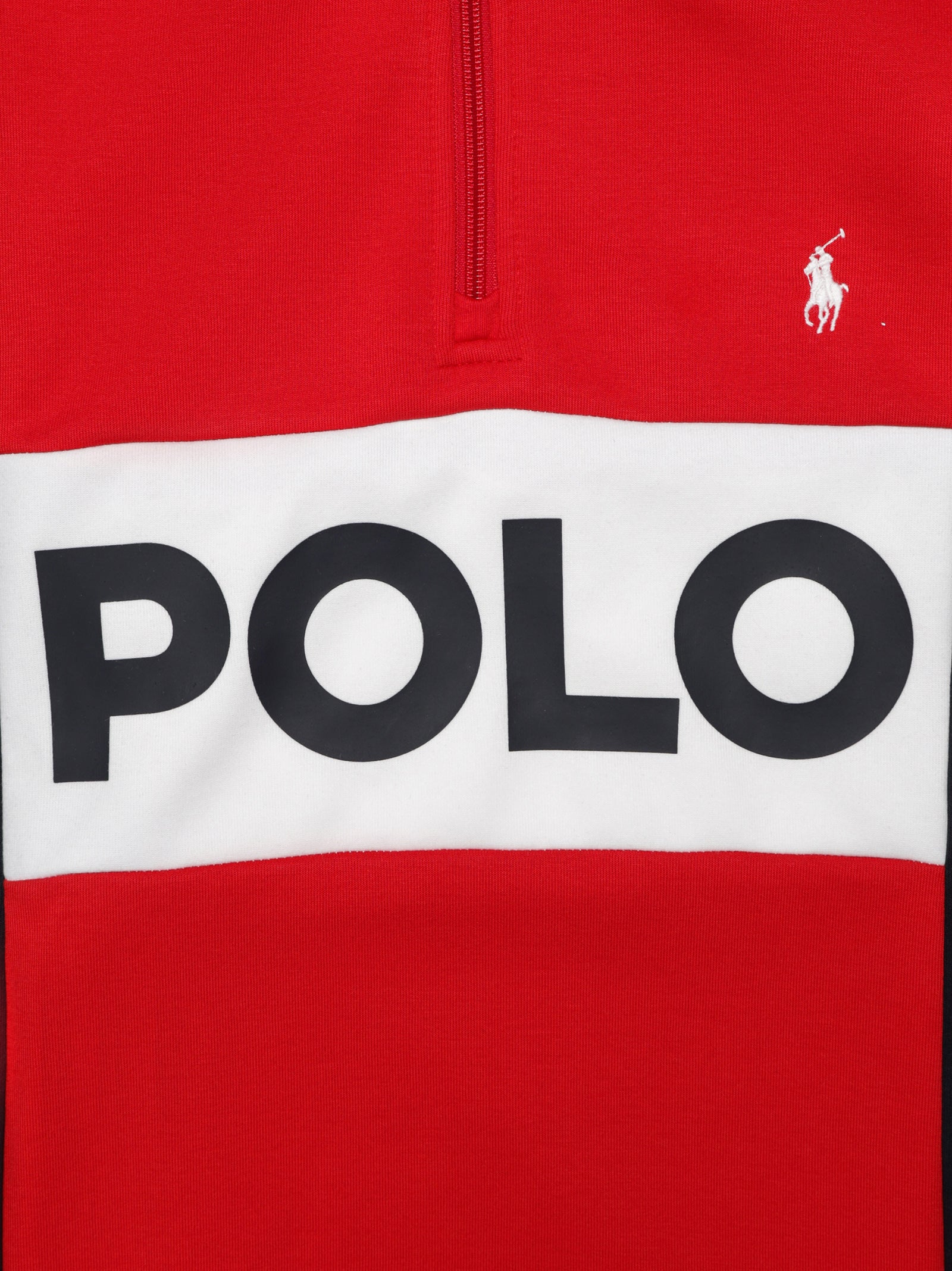 Colour Block Half Zip sweater