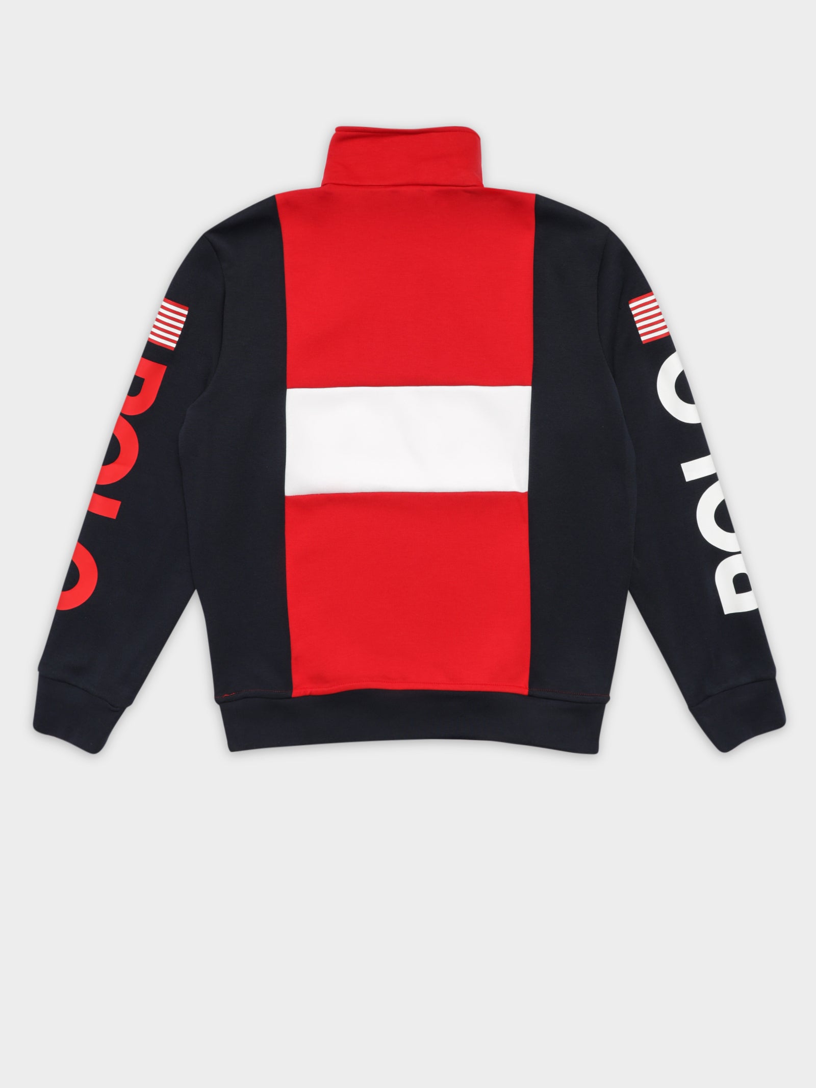 Colour Block Half Zip sweater