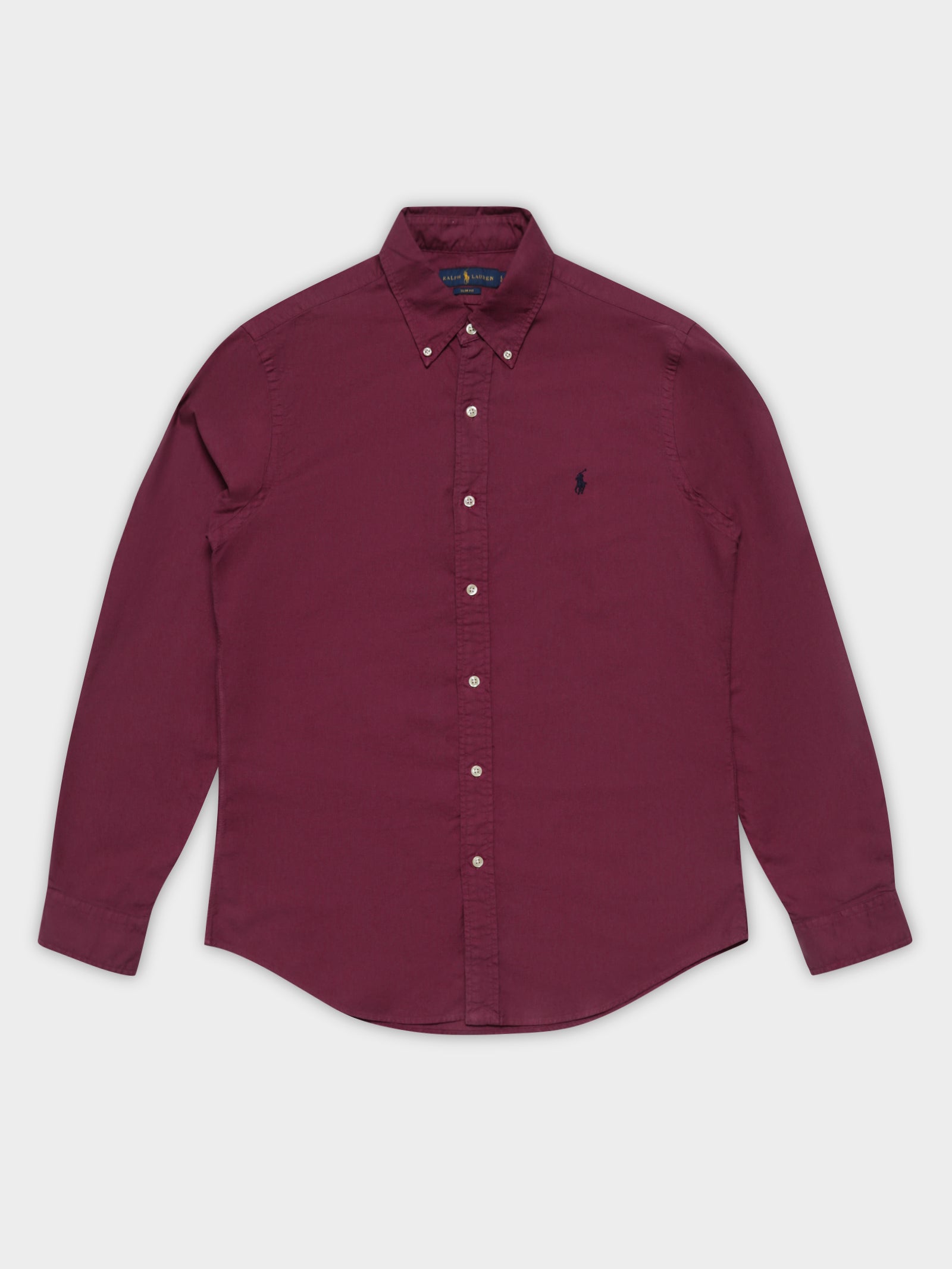 Slim Fit Garment Dyed Oxford Shirt
