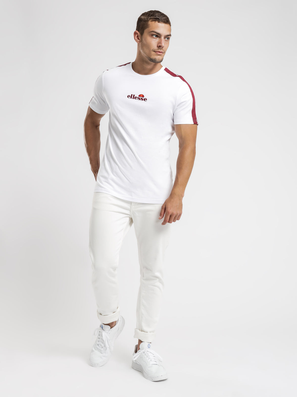 Carcano T-Shirt in White &amp; Red