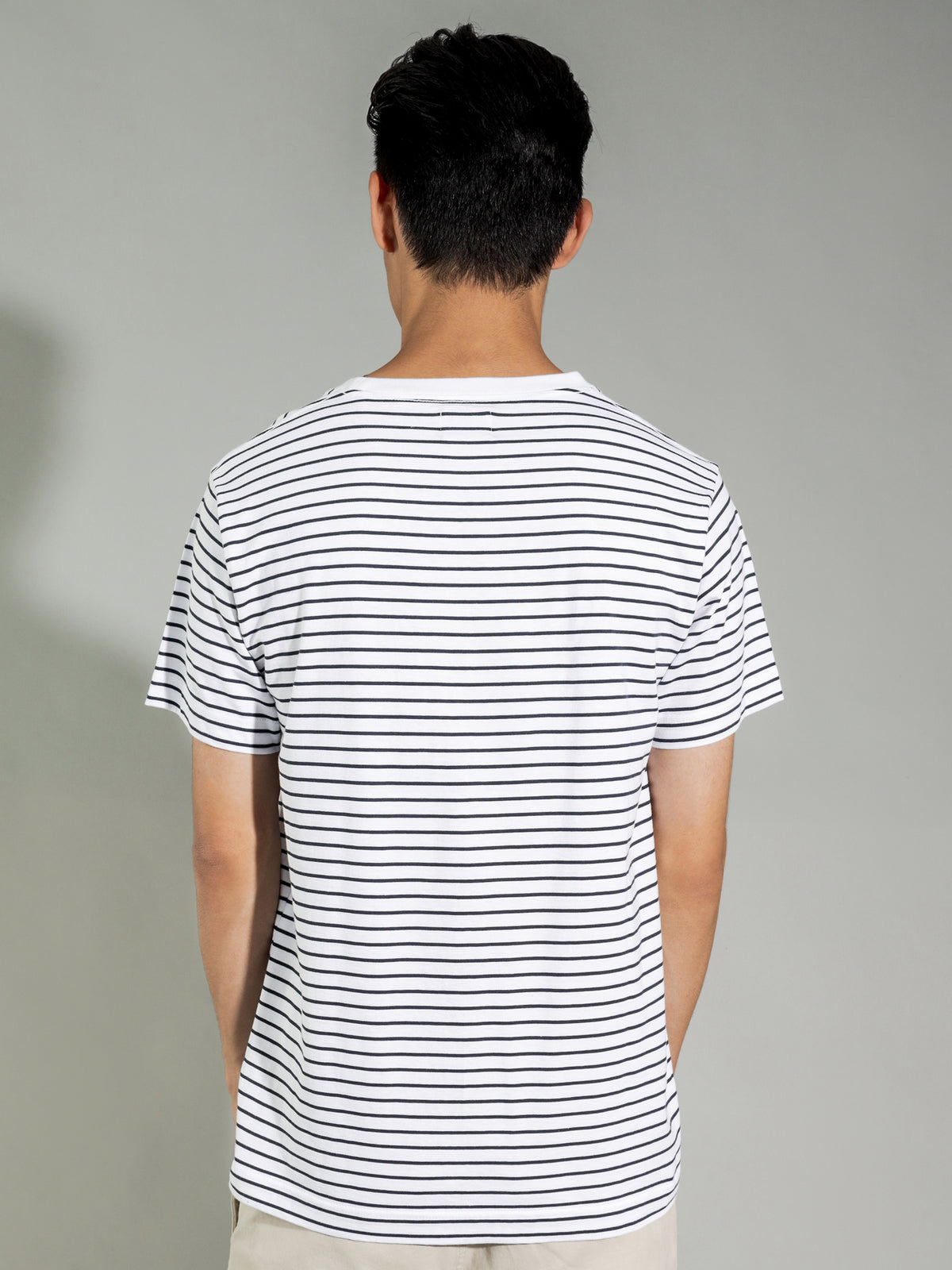 Avery Stripe T-Shirt in White