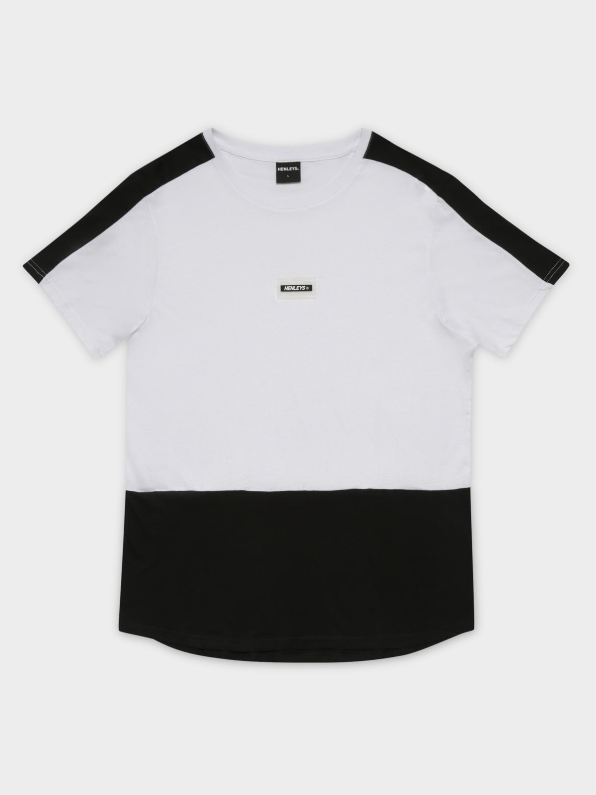 Dozier Loose T-Shirt in White &amp; Black