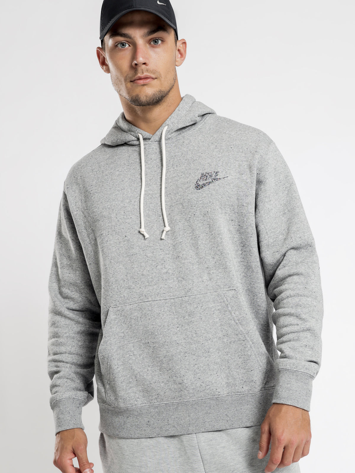 Sportswear Pullover Hoodie in Grey