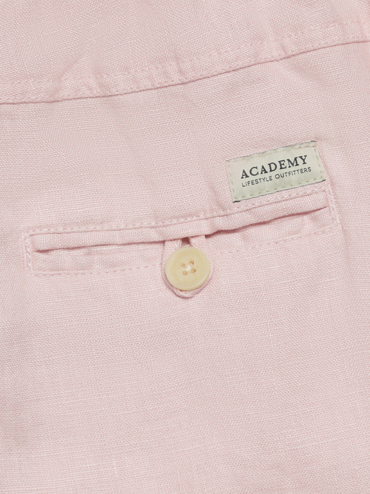 Riviera Linen Shorts in Musk Pink